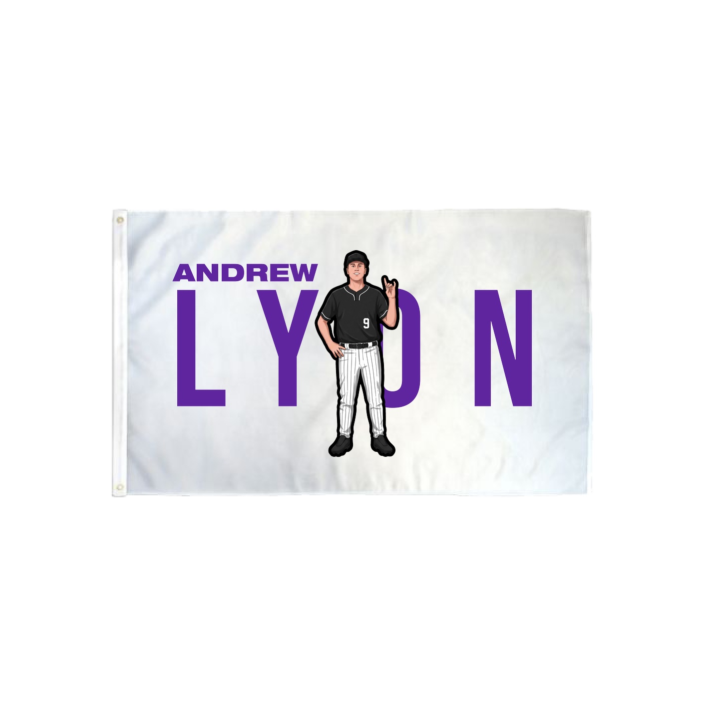 3x5 Flag — Player Name in Classic