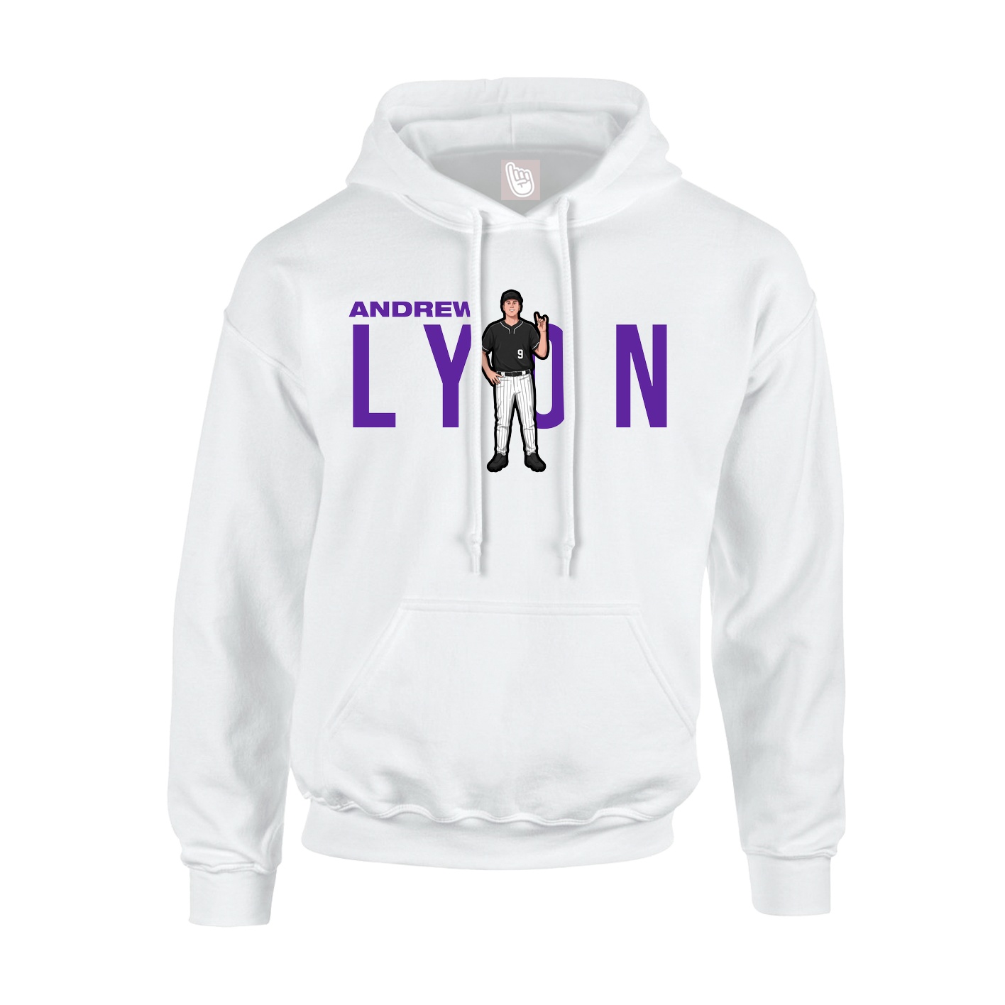 Hoodie — Player Name in White