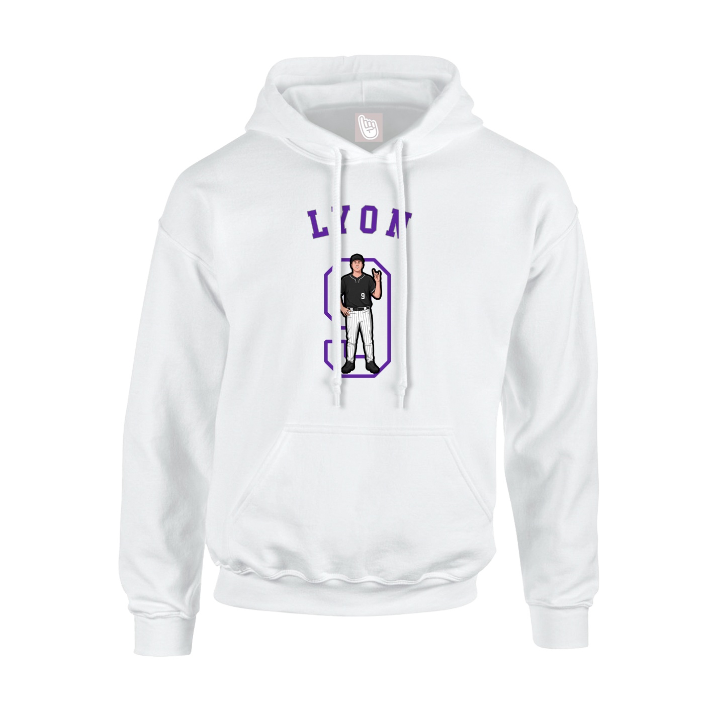 Youth Hoodie — Shirsey Arch in White