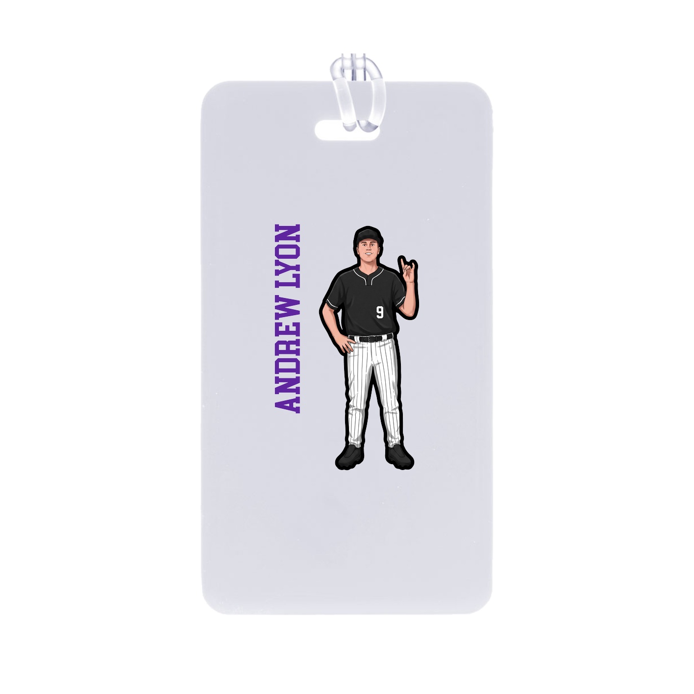 Bag Tag — Name Vertical in Classic