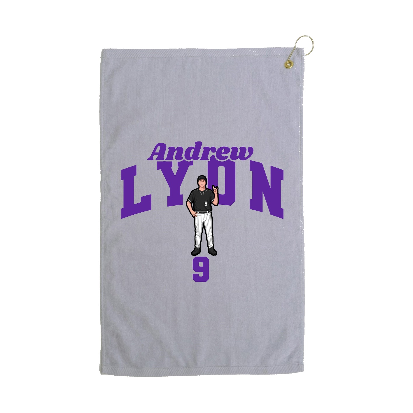 Golf Towel — Signature Arch in Grey