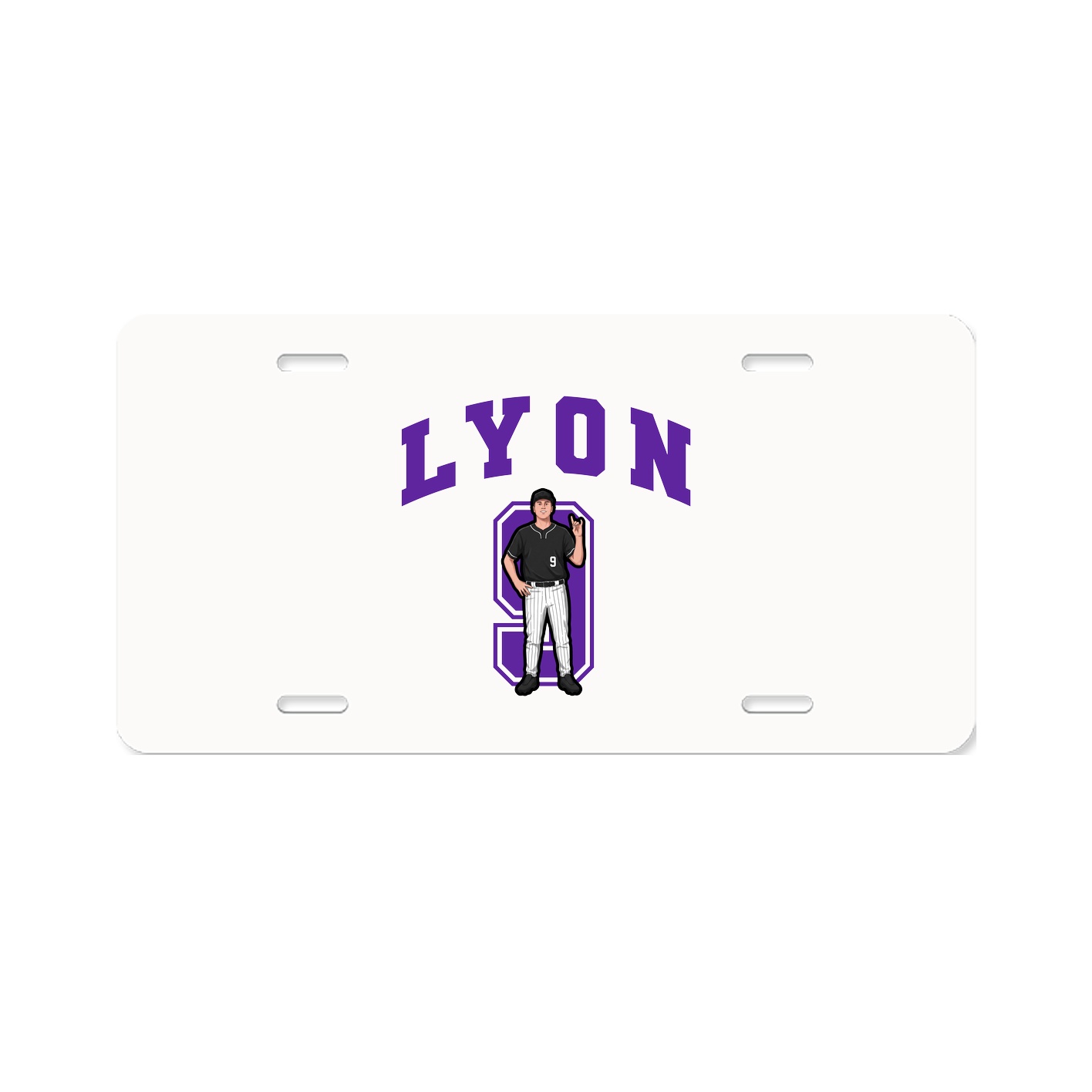 License Plate — Number in Classic