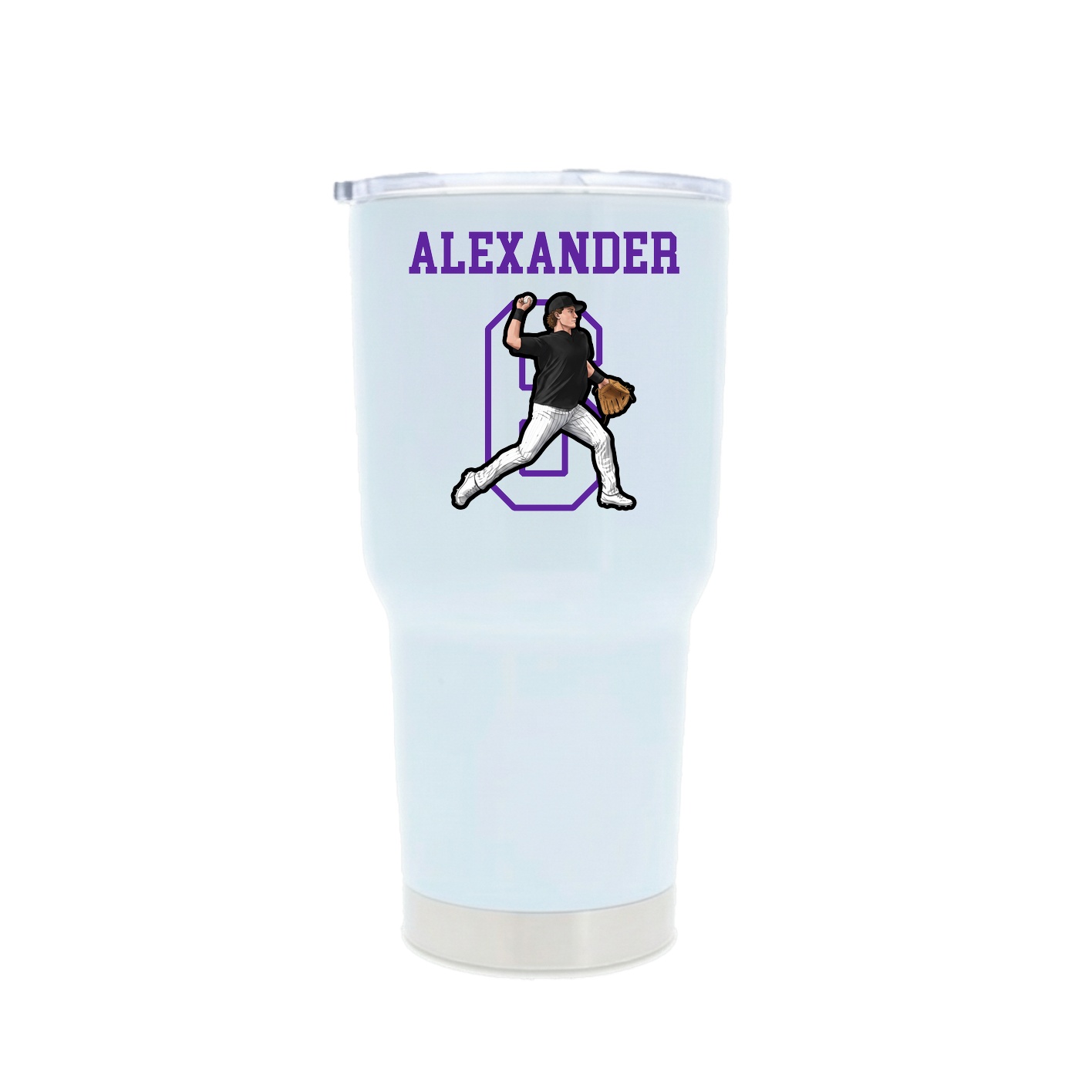 30oz Stainless Steel Tumbler — Shirsey in White