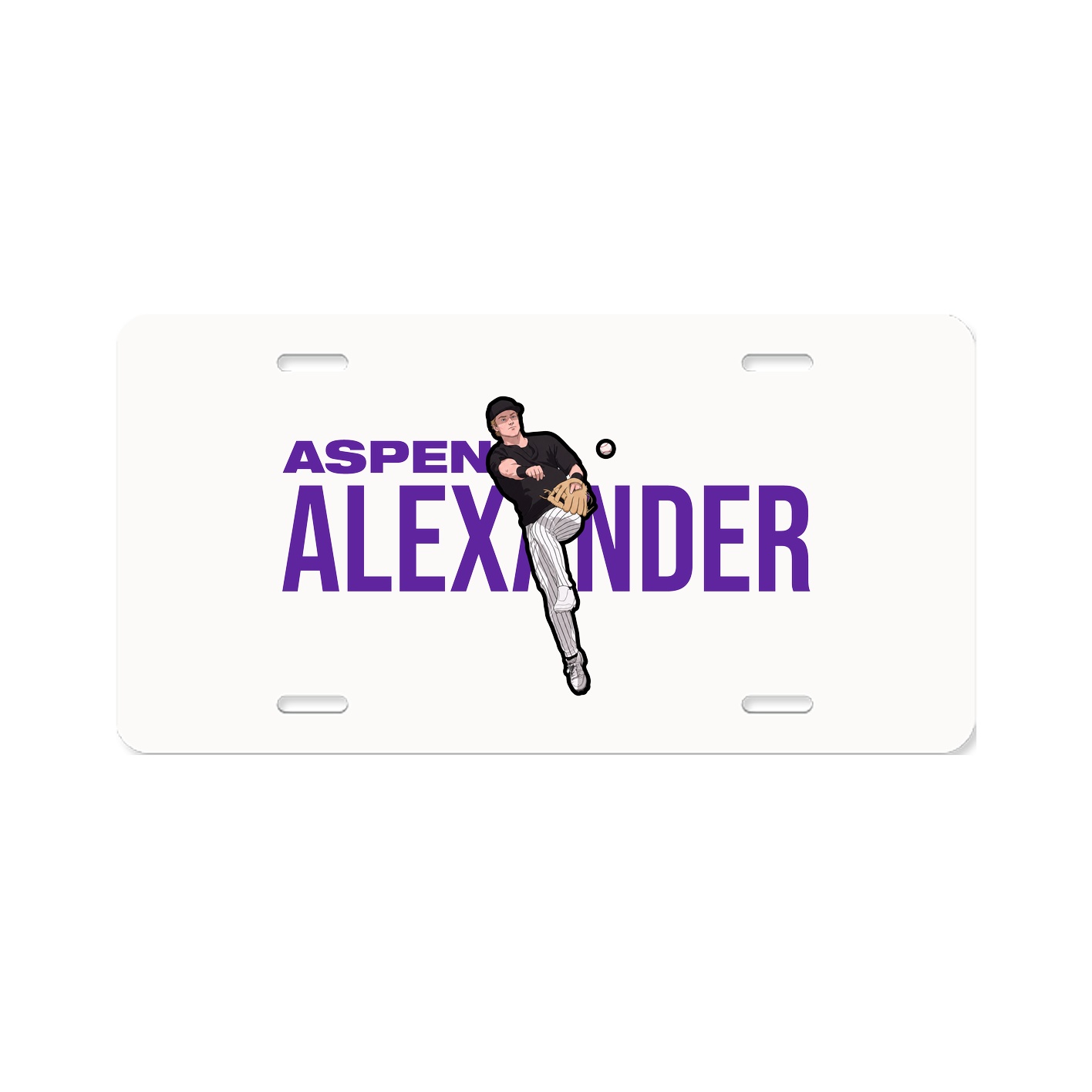License Plate — Player Name in Classic