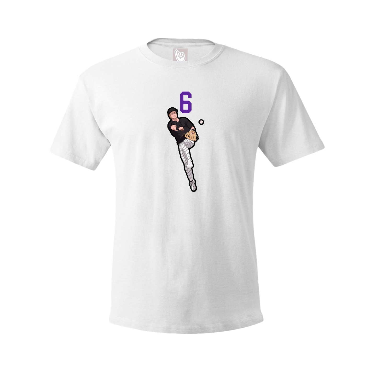 Tee — Number Top in White