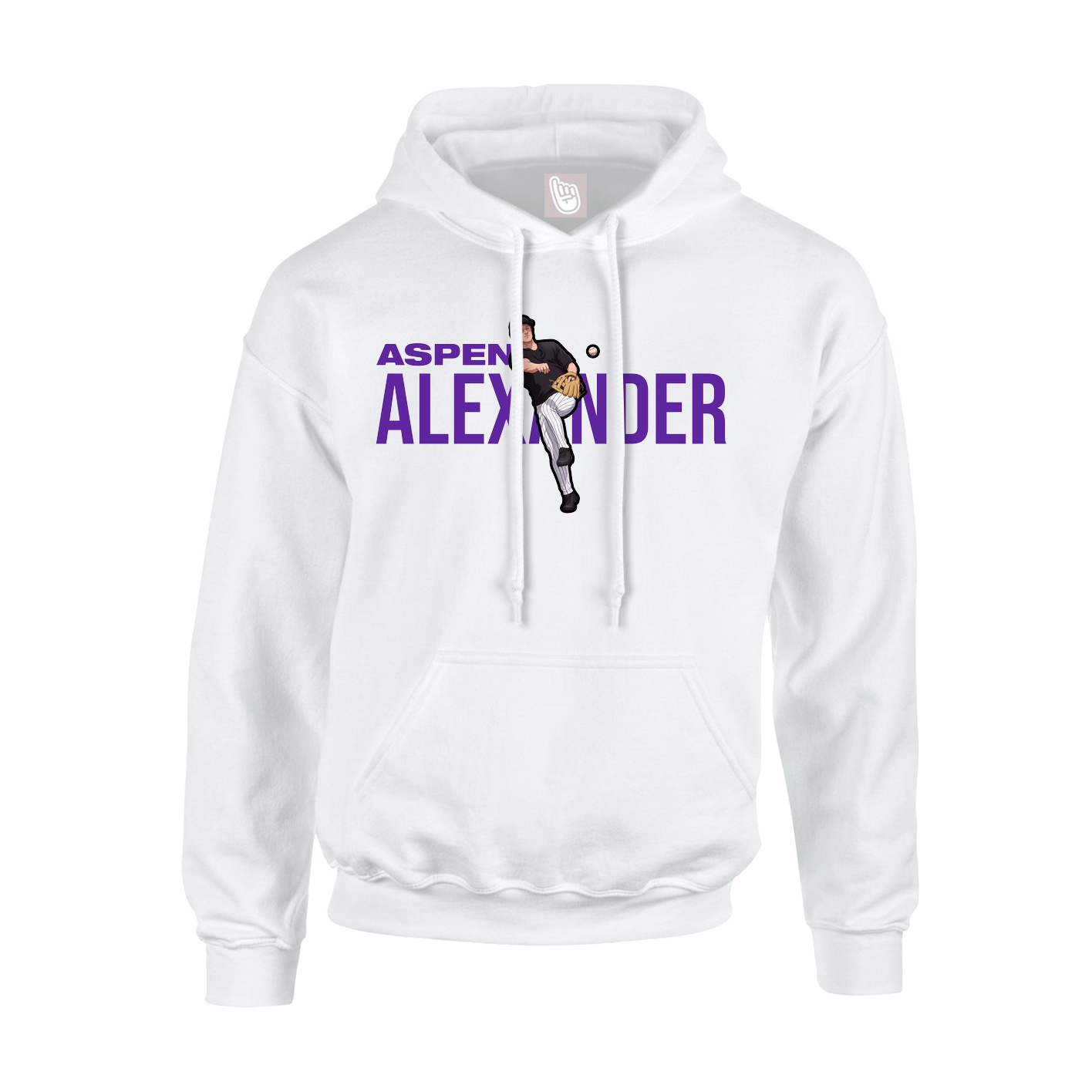 Hoodie — Player Name in White