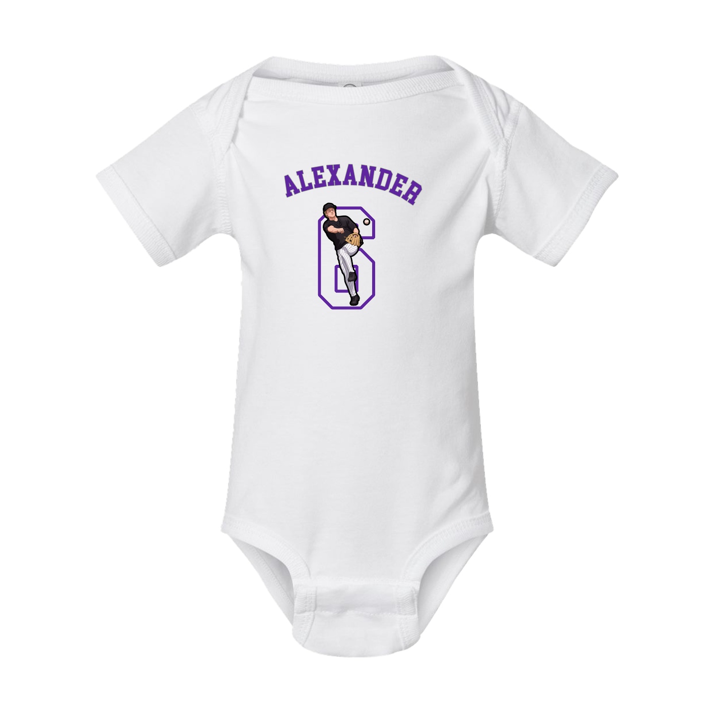 Baby Onesie — Shirsey Arch in White