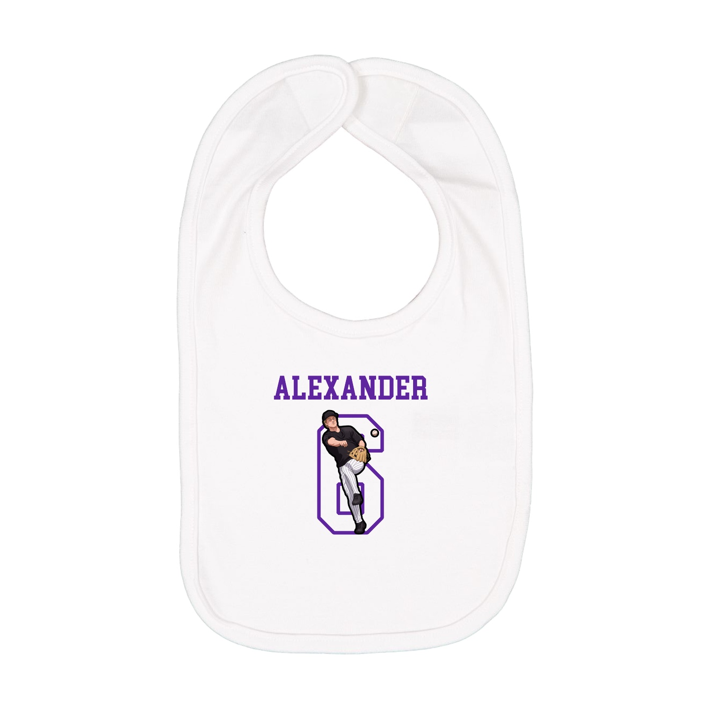 Infant Bib — Shirsey in White