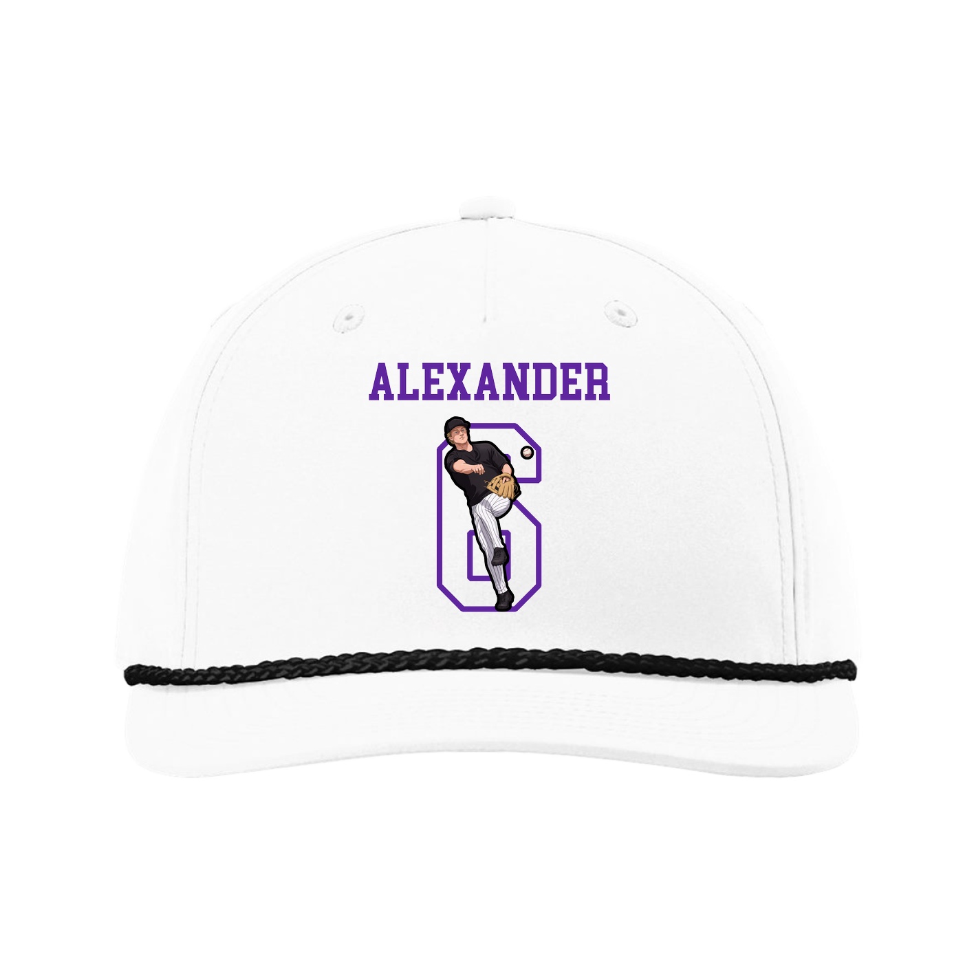 Five-Panel Classic Rope Cap — Shirsey in White