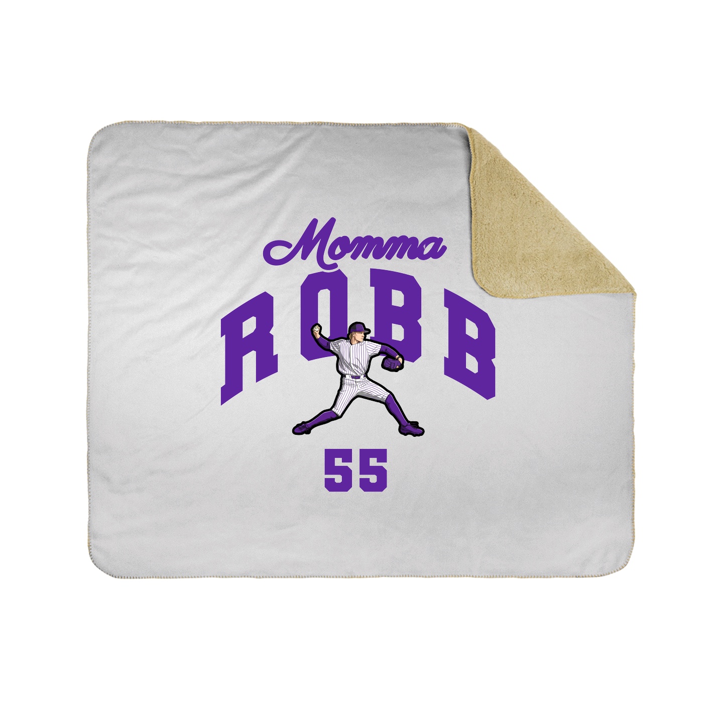 Throw Blanket — Mothers Day Arch in White