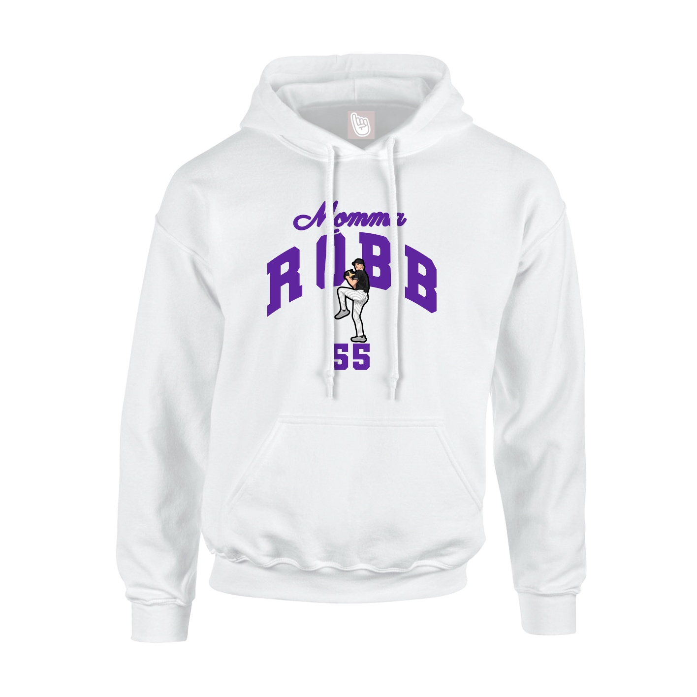 Youth Hoodie — Mothers Day Arch in White