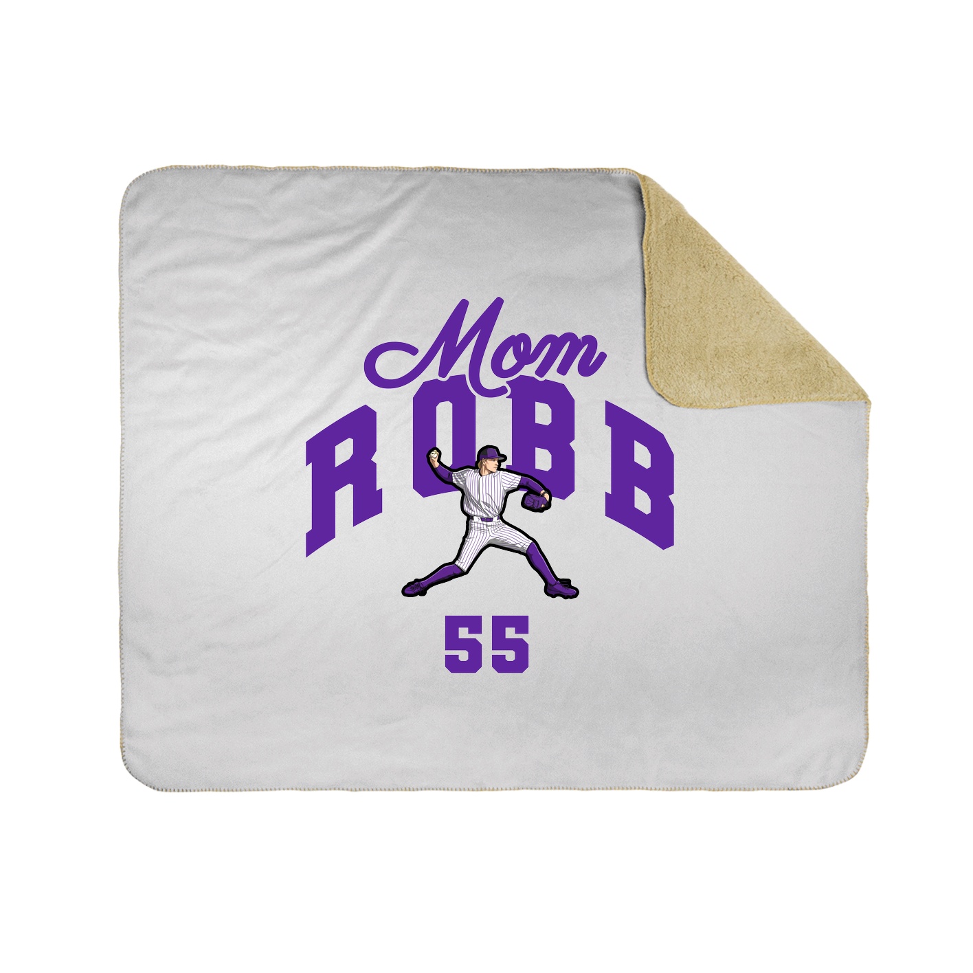 Throw Blanket — Mothers Day Arch in White