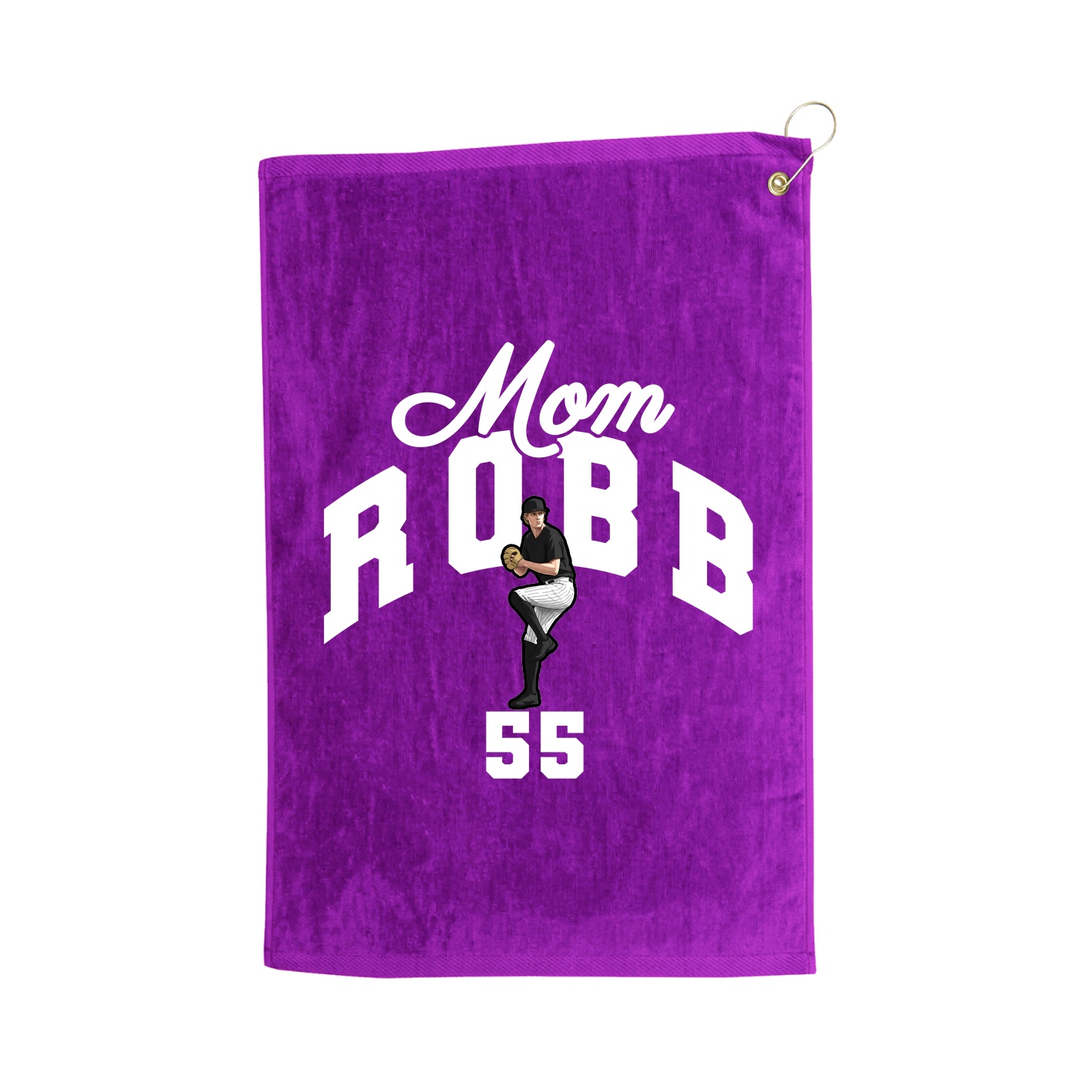 Golf Towel — Mothers Day Arch in Purple