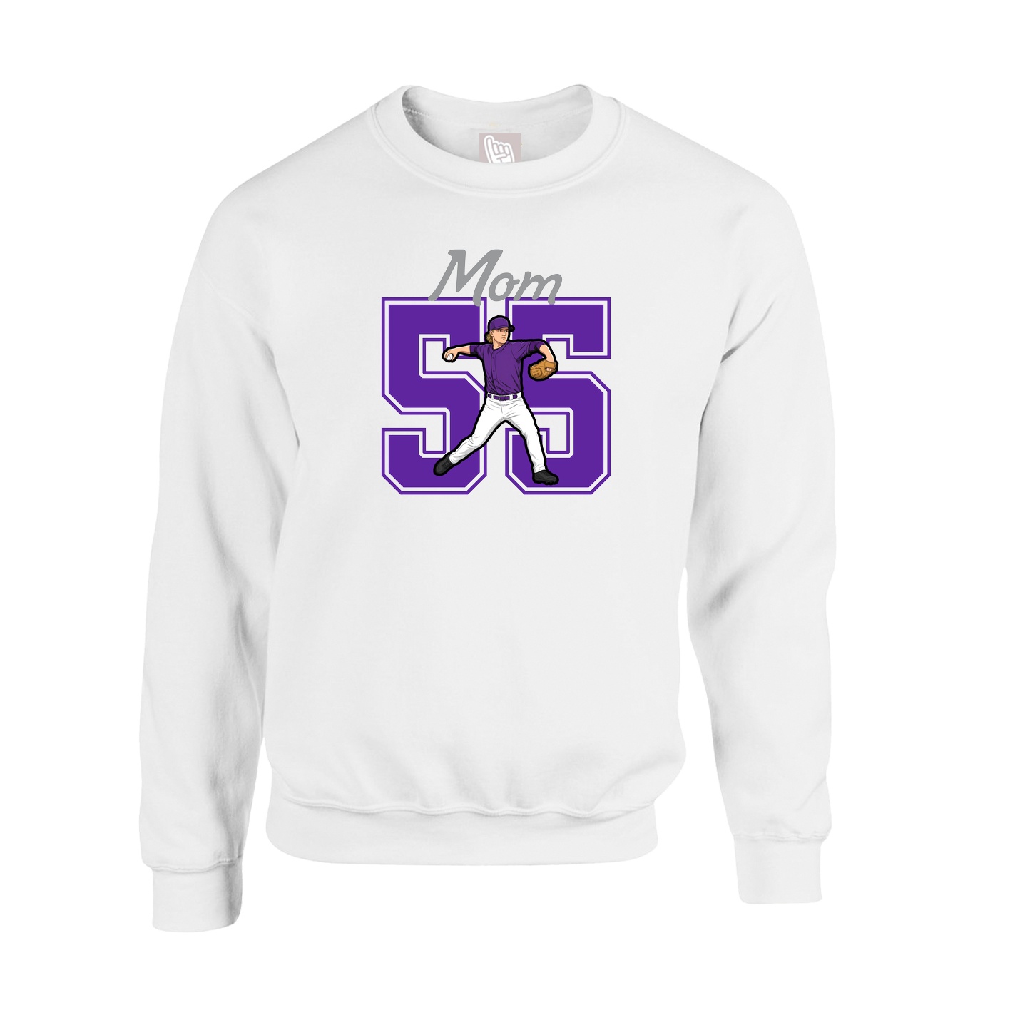 Fleece Crew — Mothers Day Shirsey in White