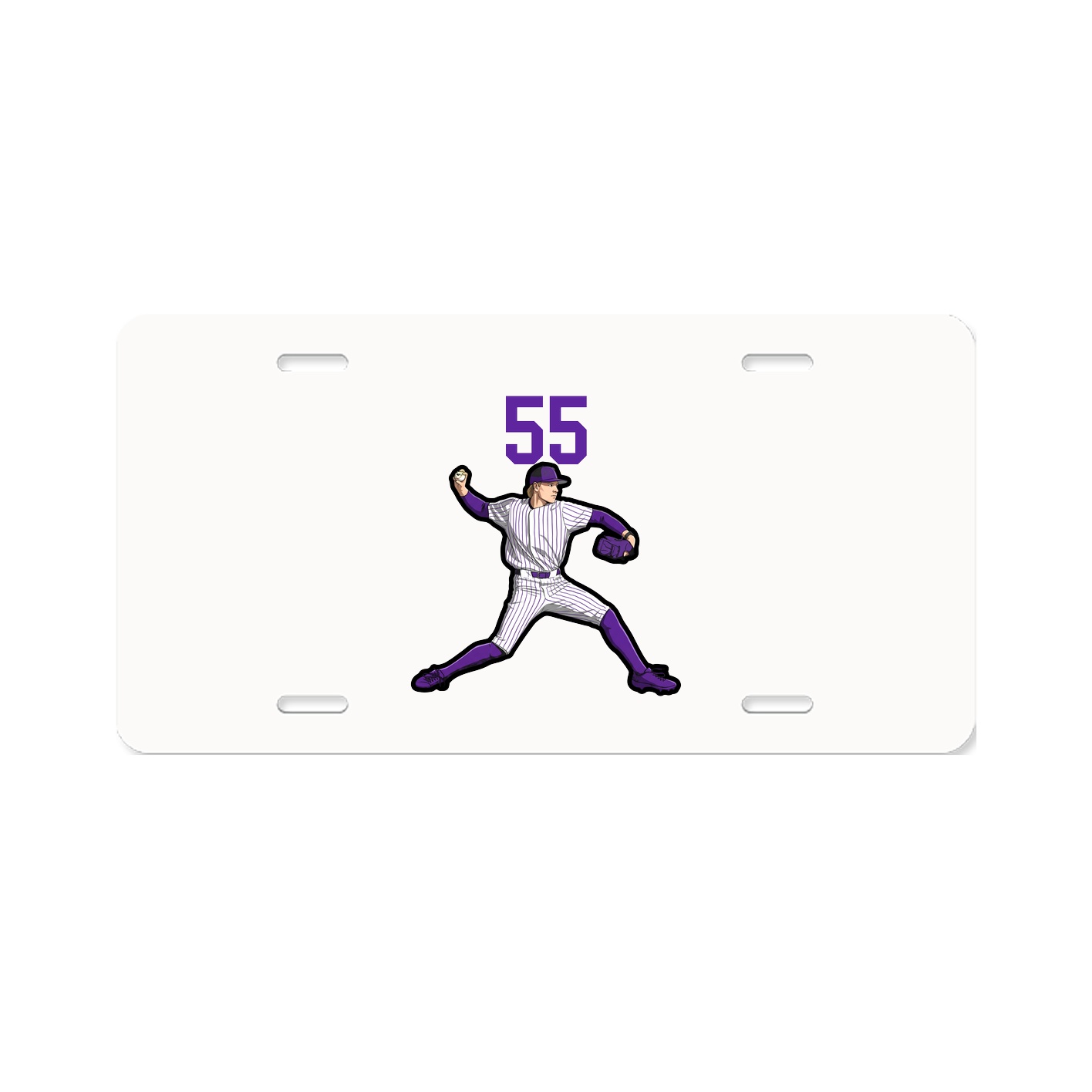 License Plate — Number Top in Classic
