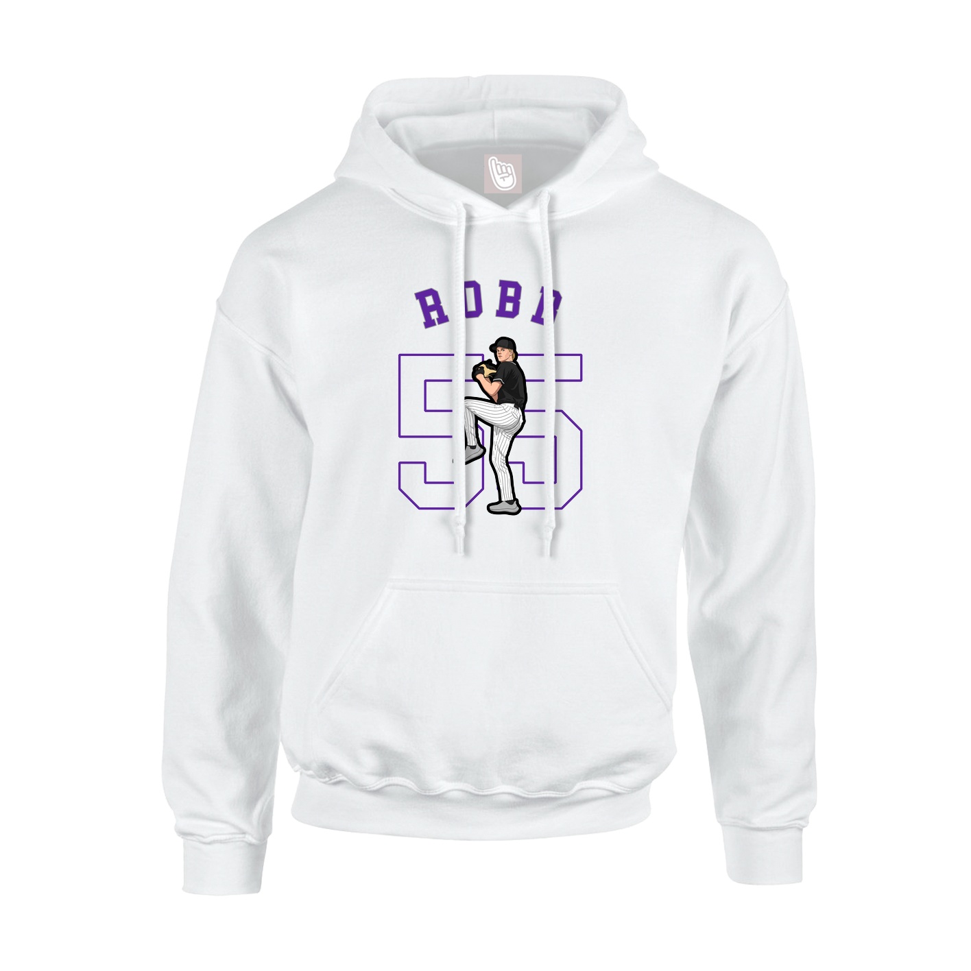 Youth Hoodie — Shirsey Arch in White