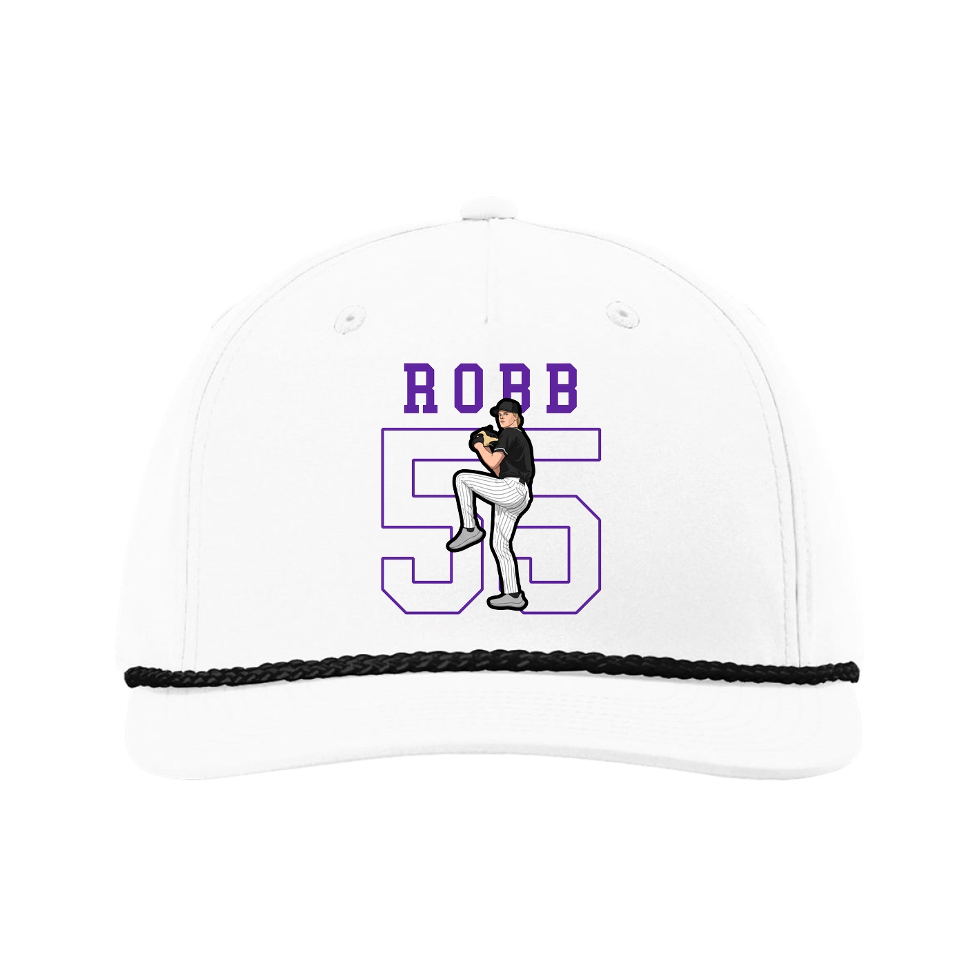 Five-Panel Classic Rope Cap — Shirsey in White