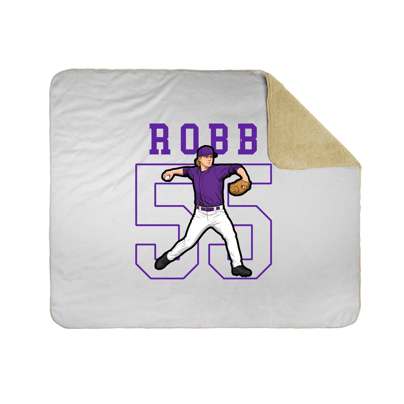 Throw Blanket — Shirsey in White