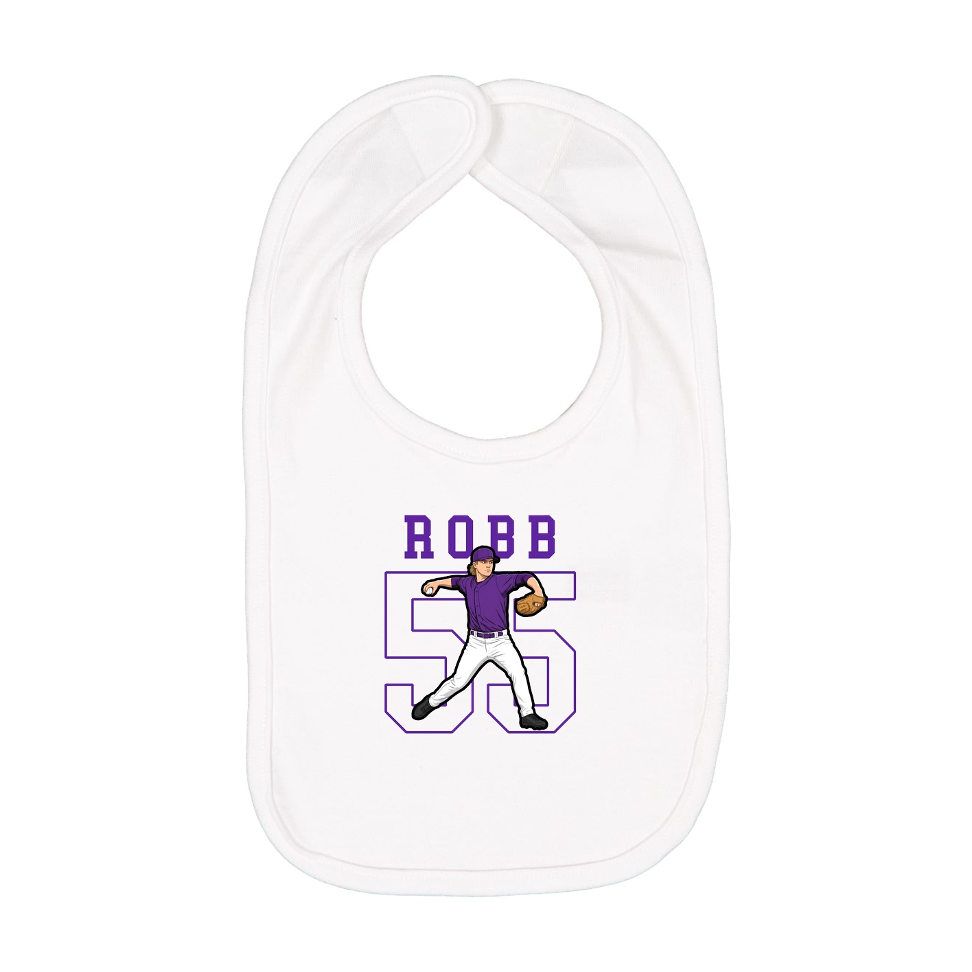 Infant Bib — Shirsey in White