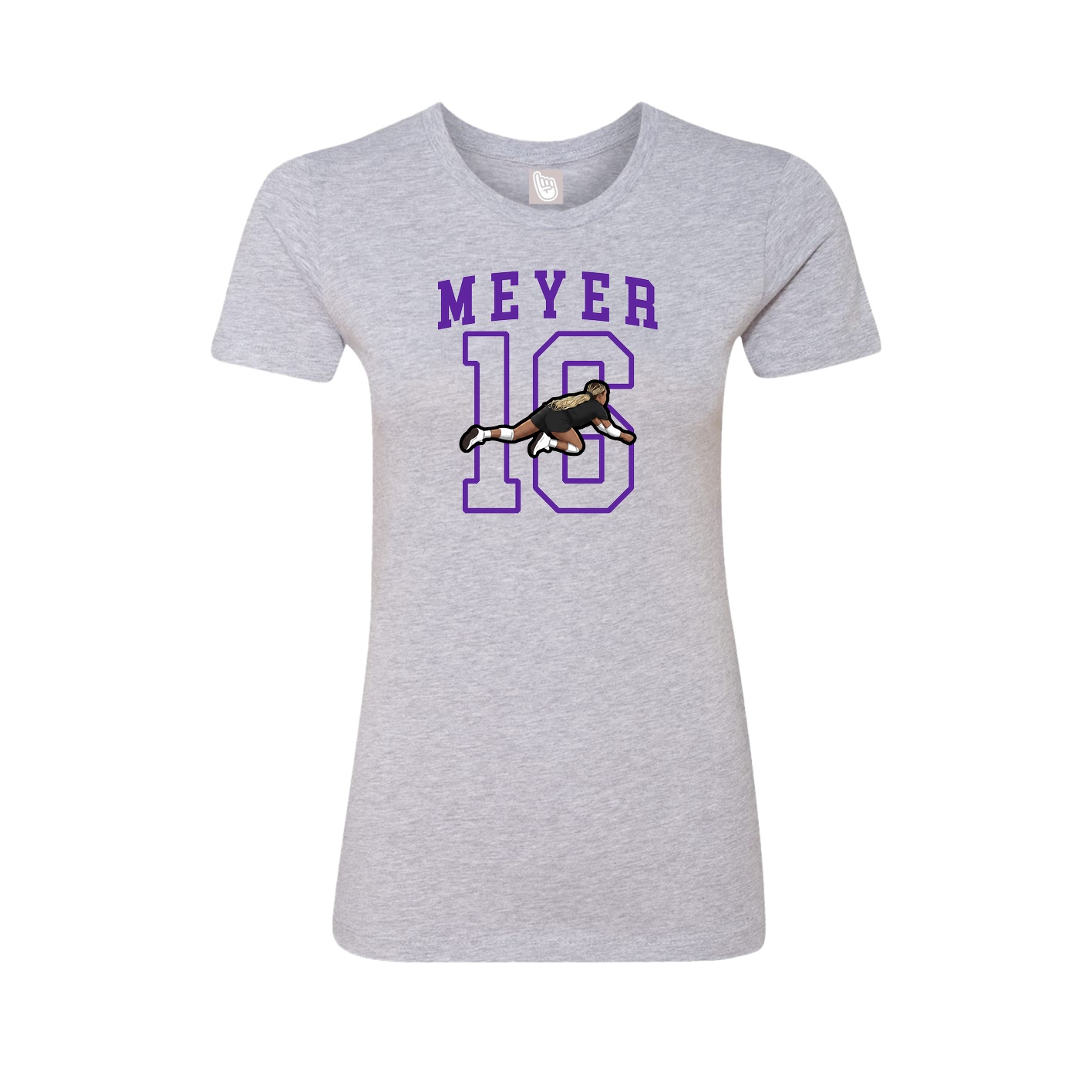 Fitted Women's Tee — Shirsey in Grey