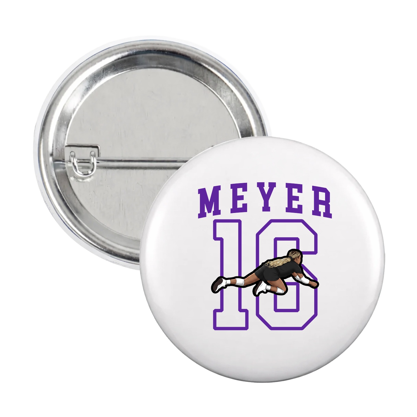 Game Day Button — Shirsey in White