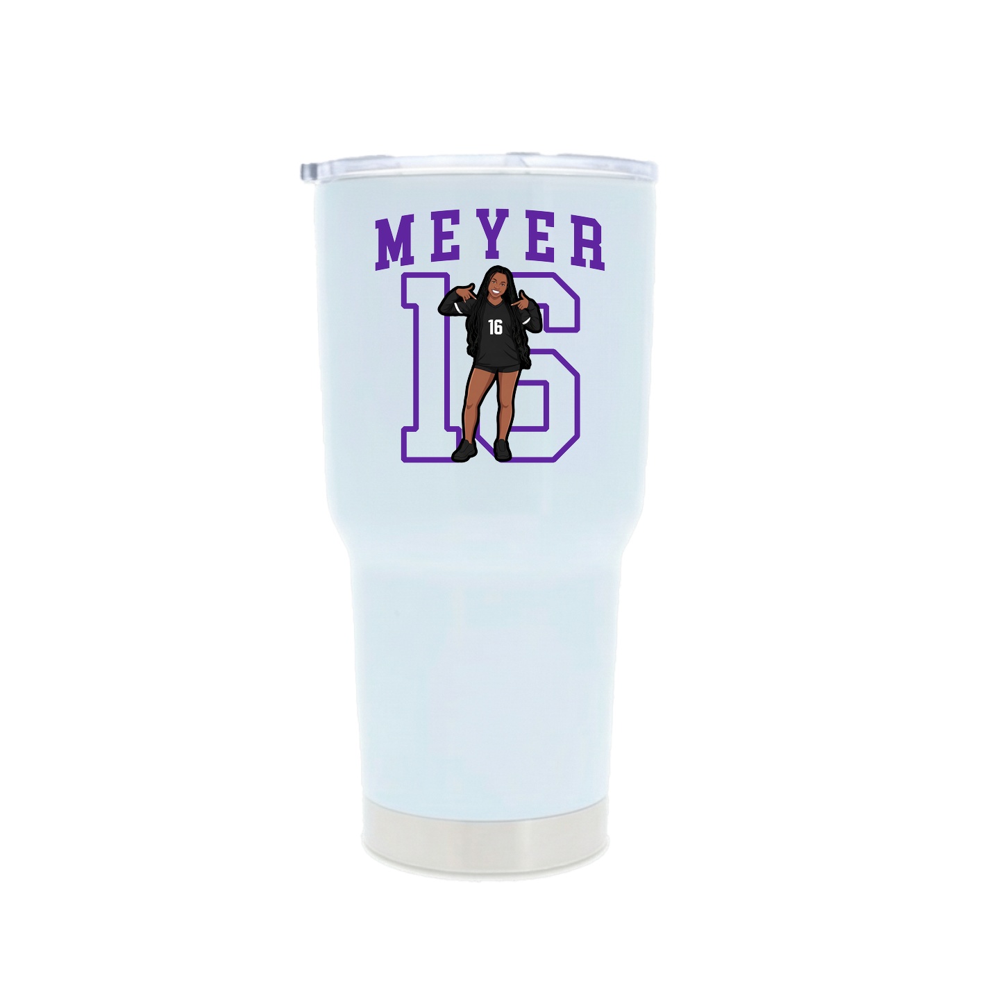 30oz Stainless Steel Tumbler — Shirsey in White