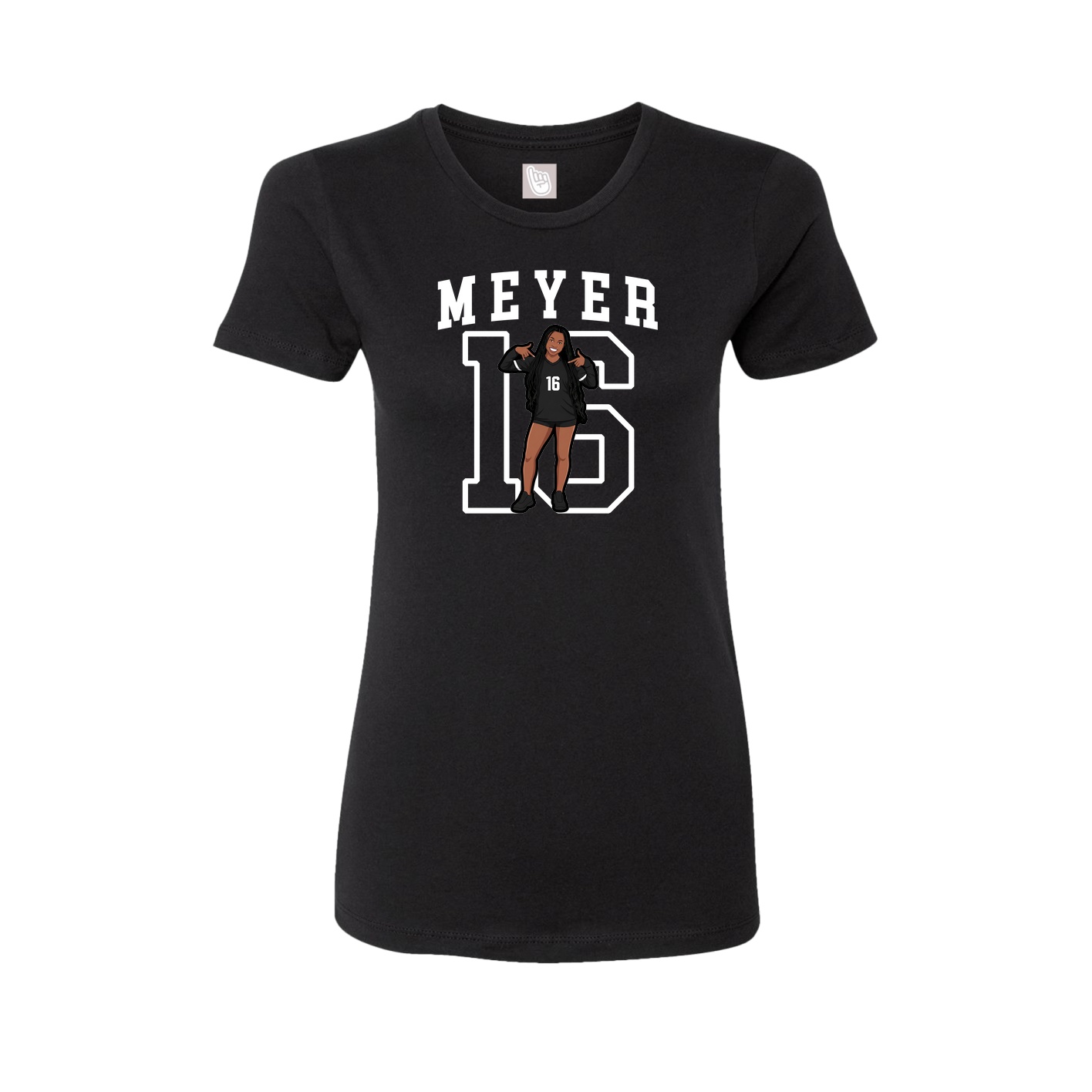 Fitted Women's Tee — Shirsey in Black