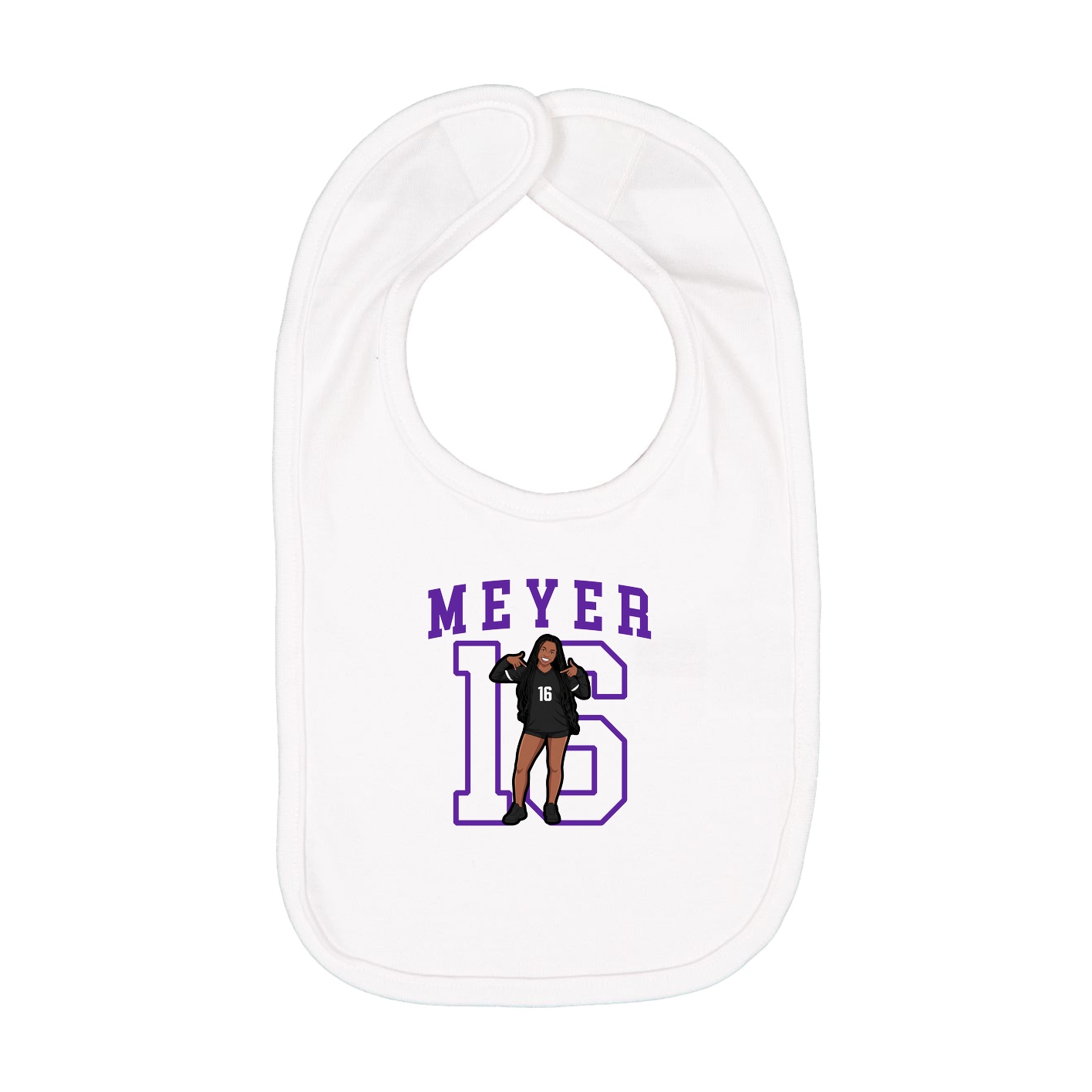 Infant Bib — Shirsey in White