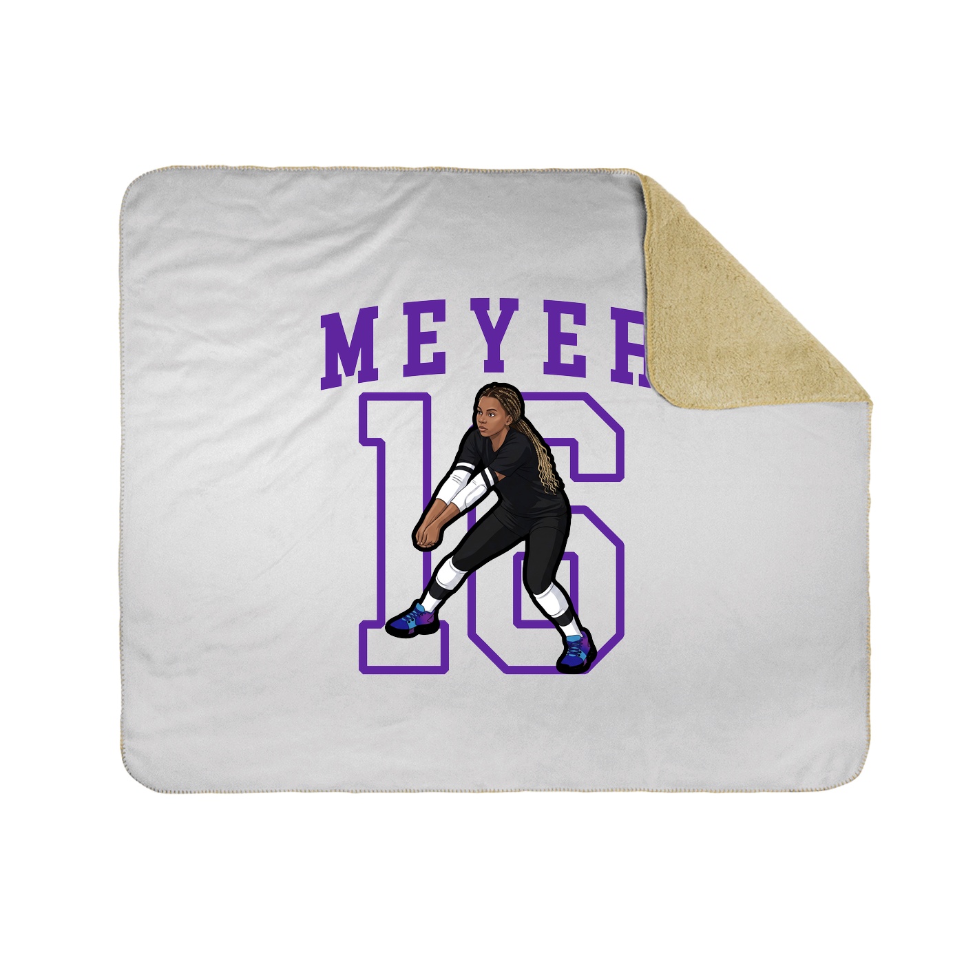 Throw Blanket — Shirsey in White