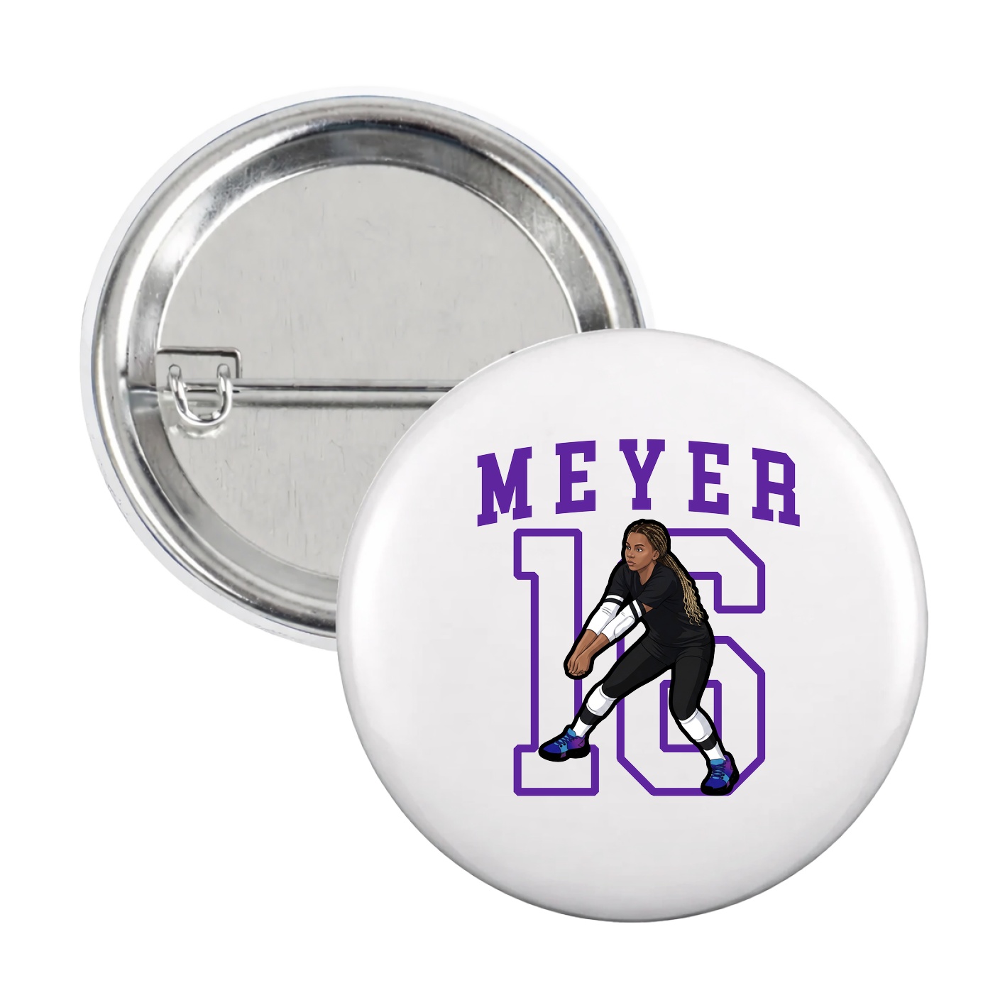 Game Day Button — Shirsey in White