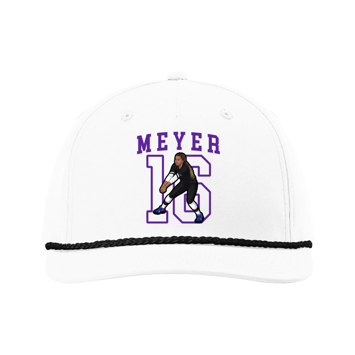 Five-Panel Classic Rope Cap — Shirsey in White