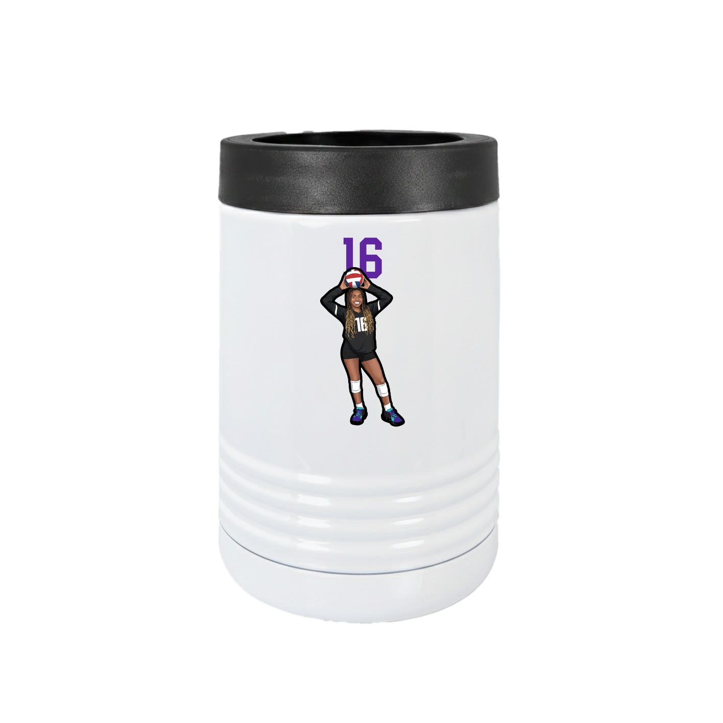 Beverage Holder — Number Top in White