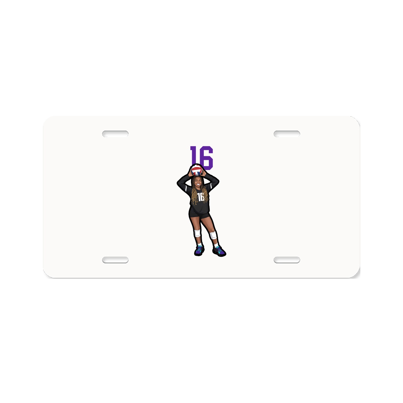License Plate — Number Top in Classic