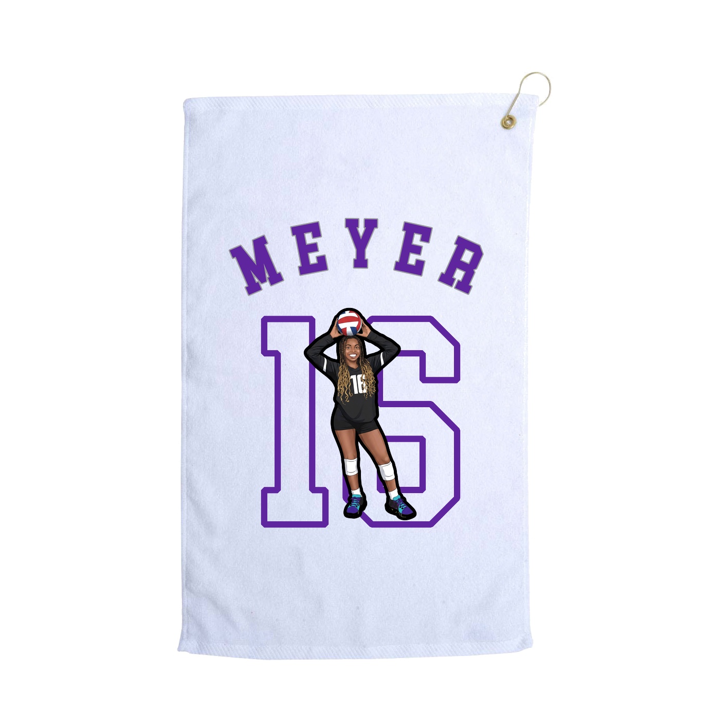 Golf Towel — Shirsey Arch in White