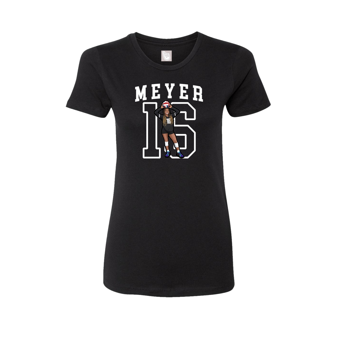 Fitted Women's Tee — Shirsey in Black