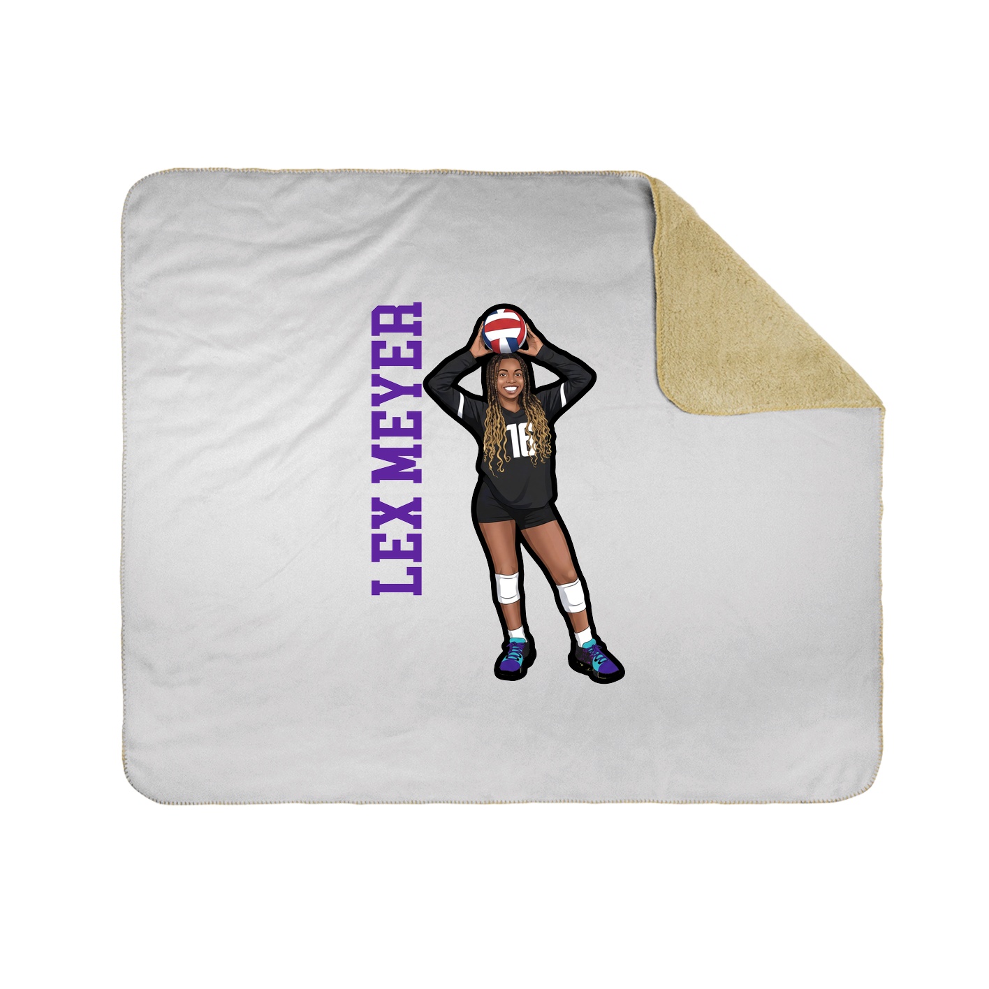 50x60 Sherpa Lined Throw Blanket