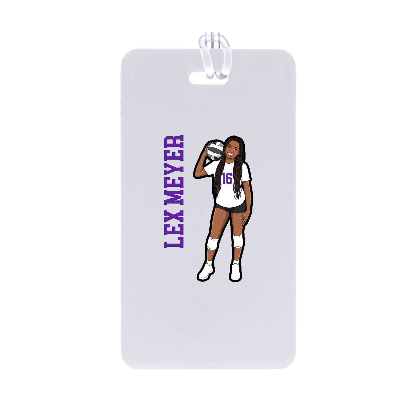 Bag Tag — Name Vertical in Classic