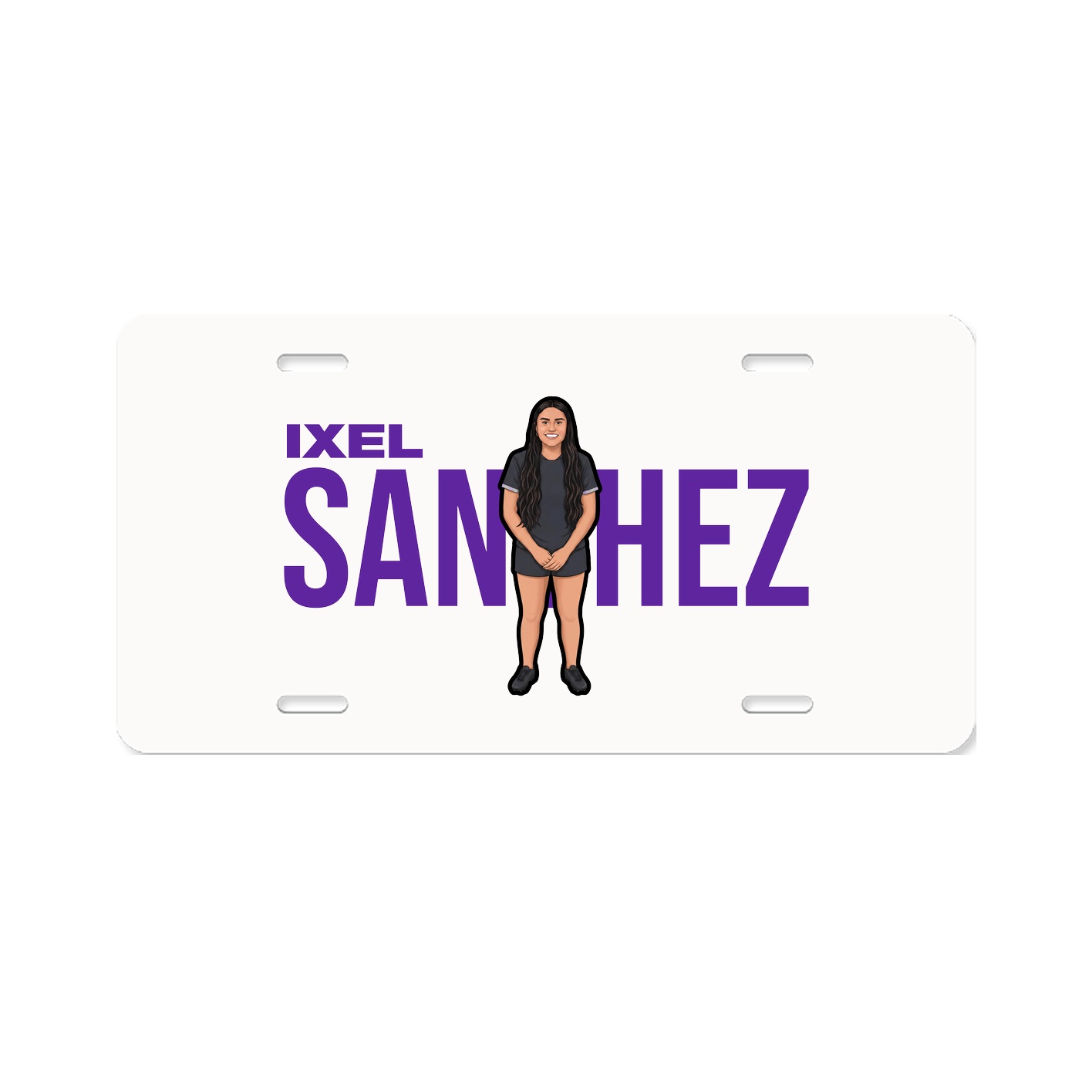 License Plate — Player Name in Classic