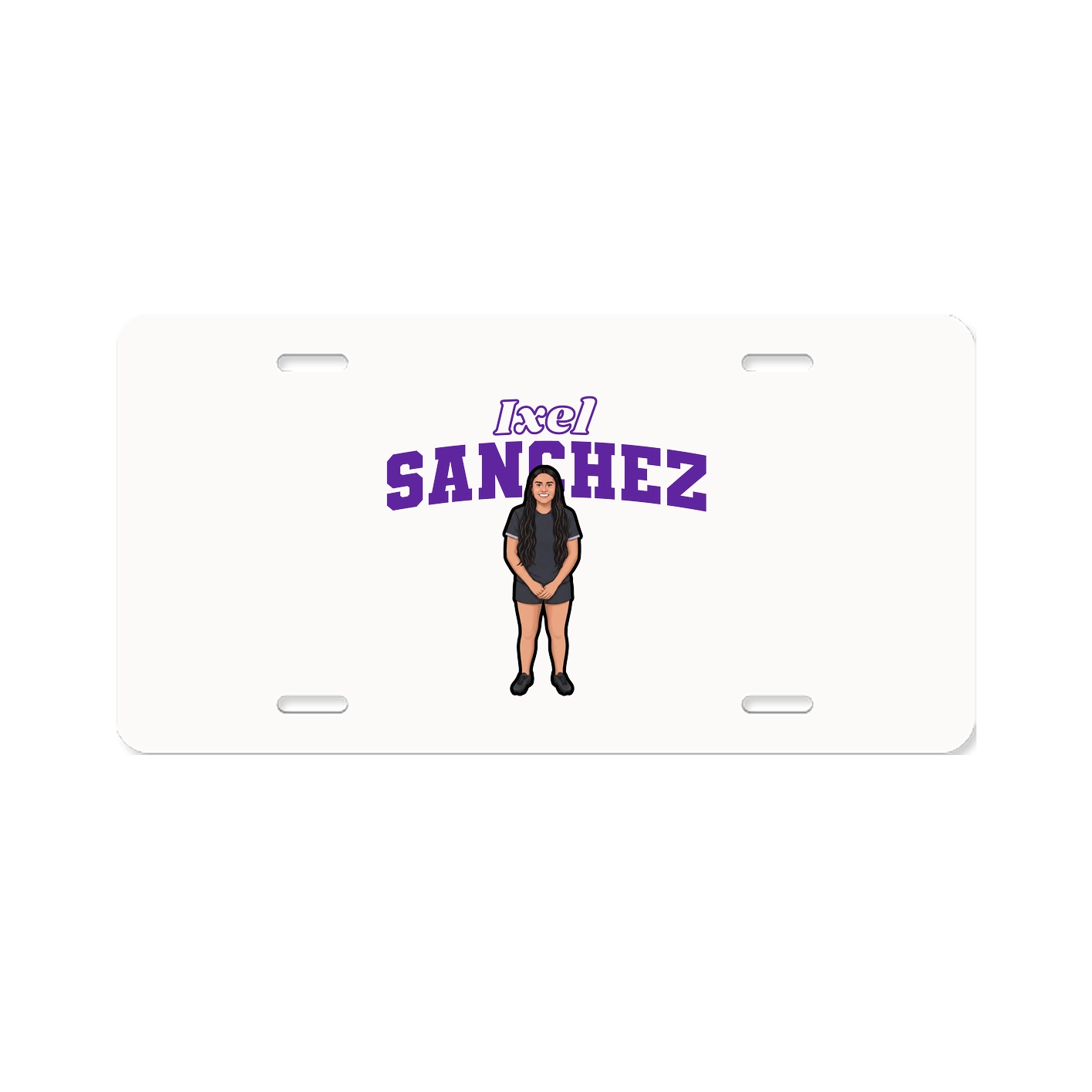 License Plate — Name Arch in Classic
