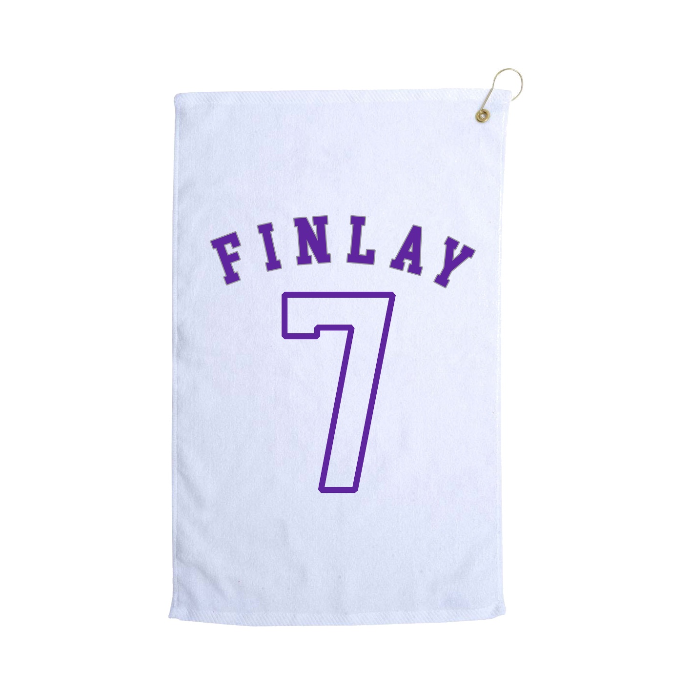 Golf Towel — Shirsey Arch in White