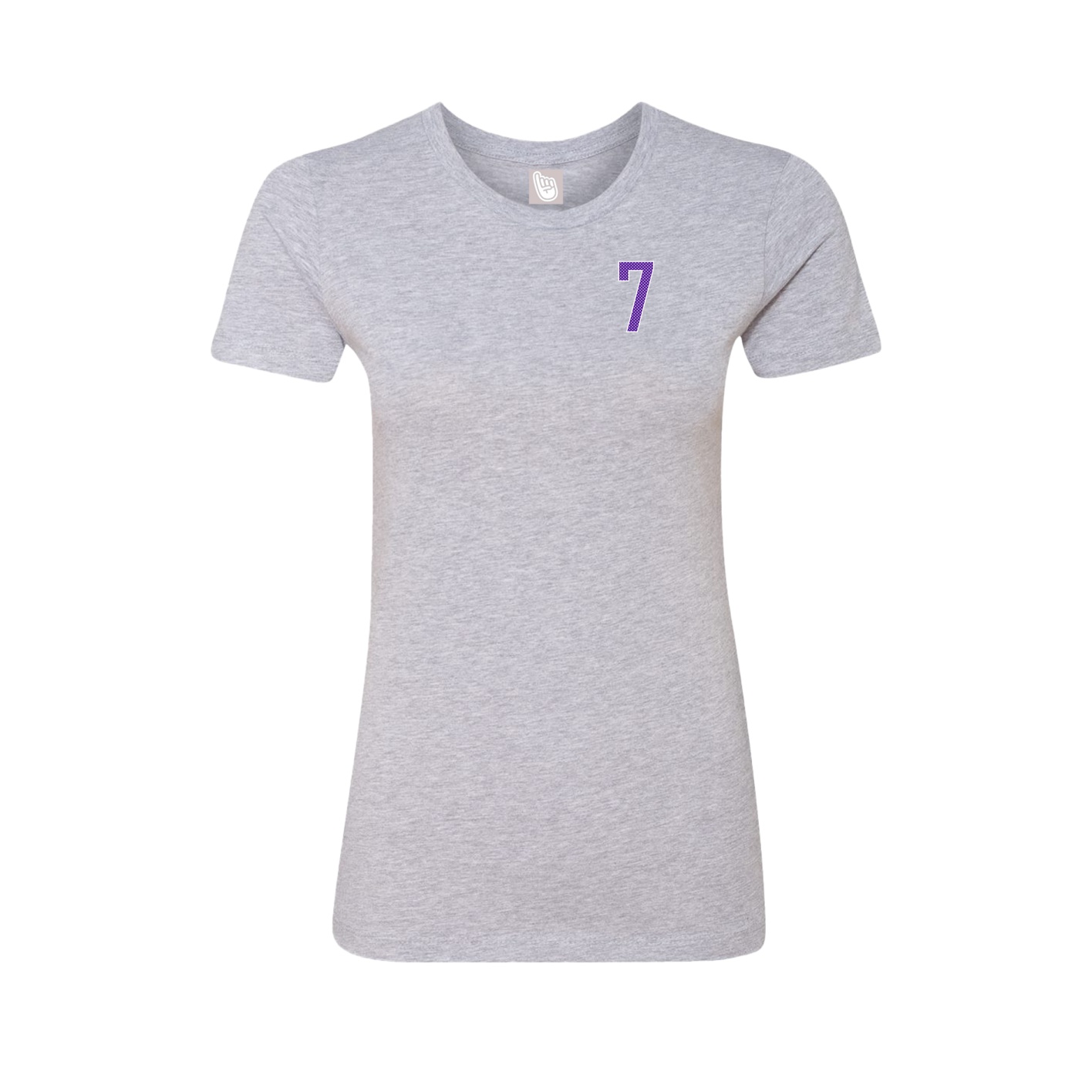 Fitted Women's Tee — Front Shirsy in Grey