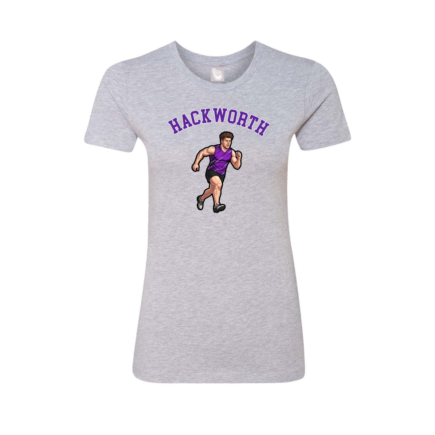Fitted Women's Tee — Shirsey Arch in Grey