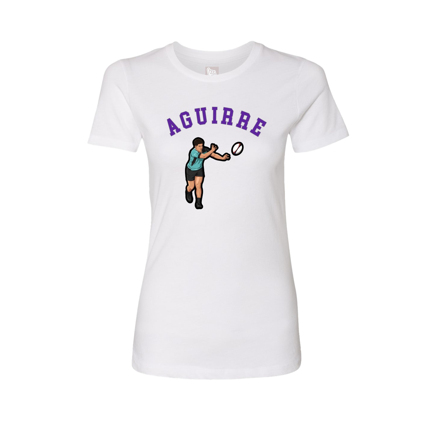 Fitted Women's Tee — Shirsey Arch in White