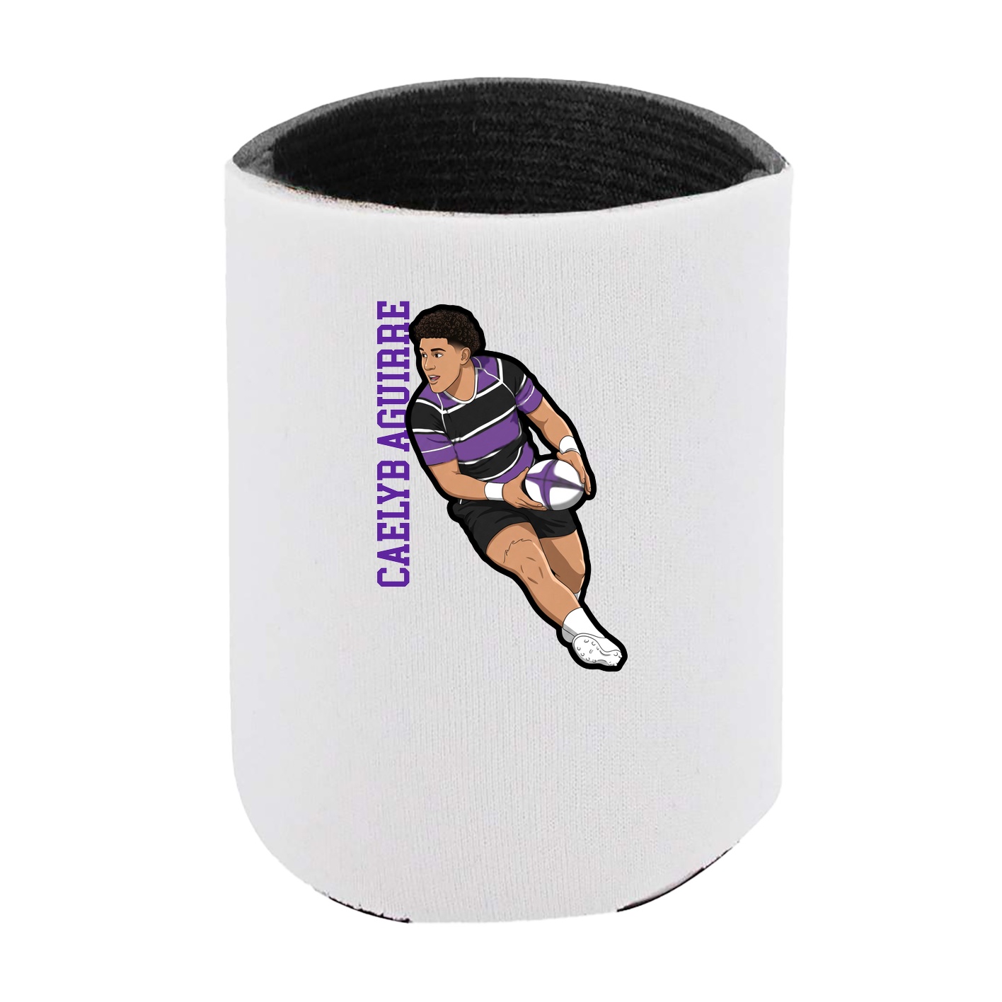Can Holder — Name Vertical in White