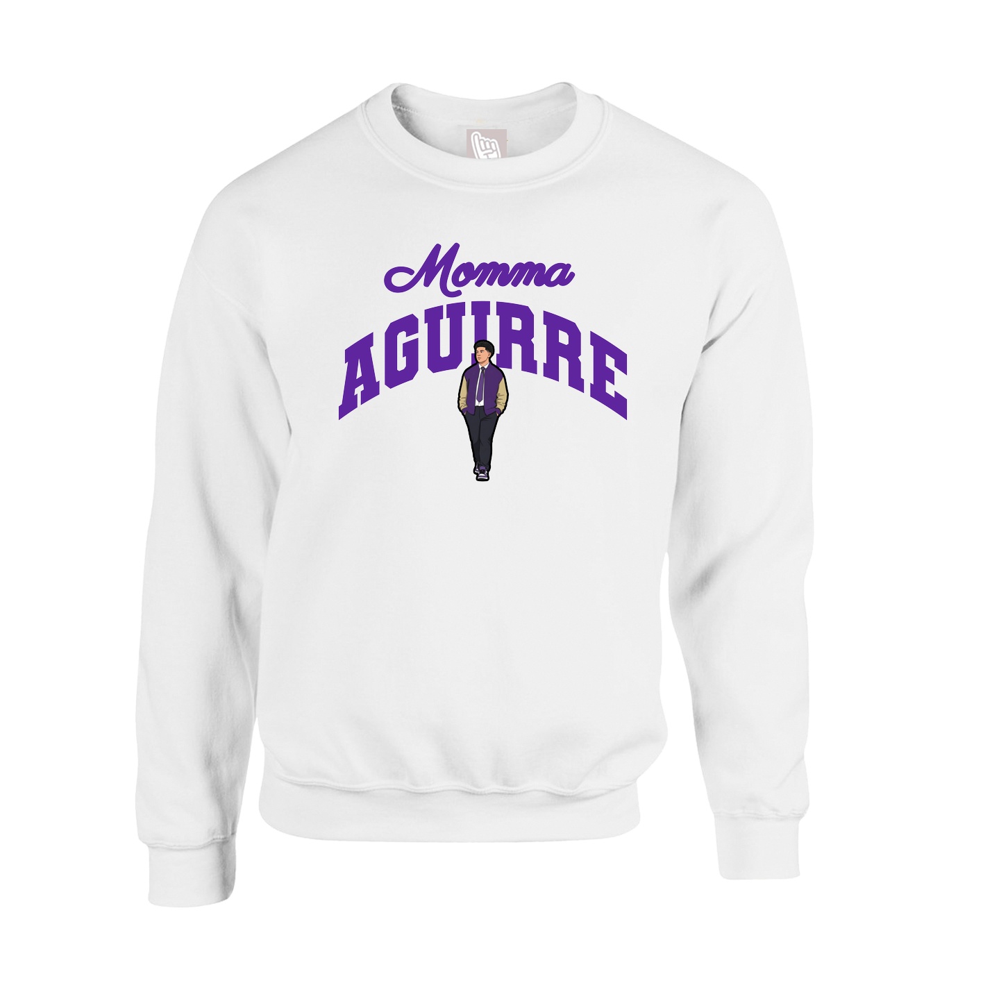 Fleece Crew — Mothers Day Arch in White