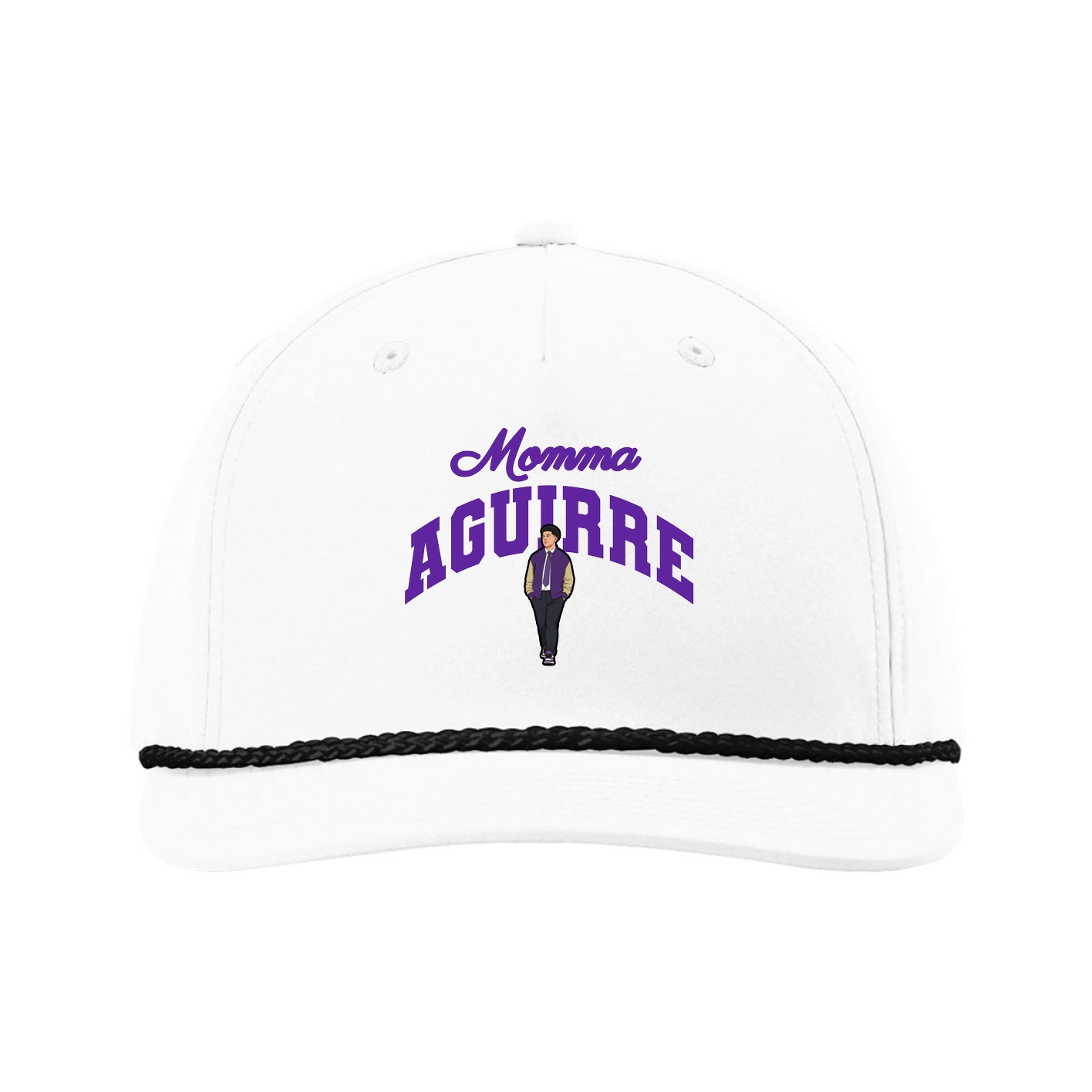 Five-Panel Classic Rope Cap — Mothers Day Arch in White