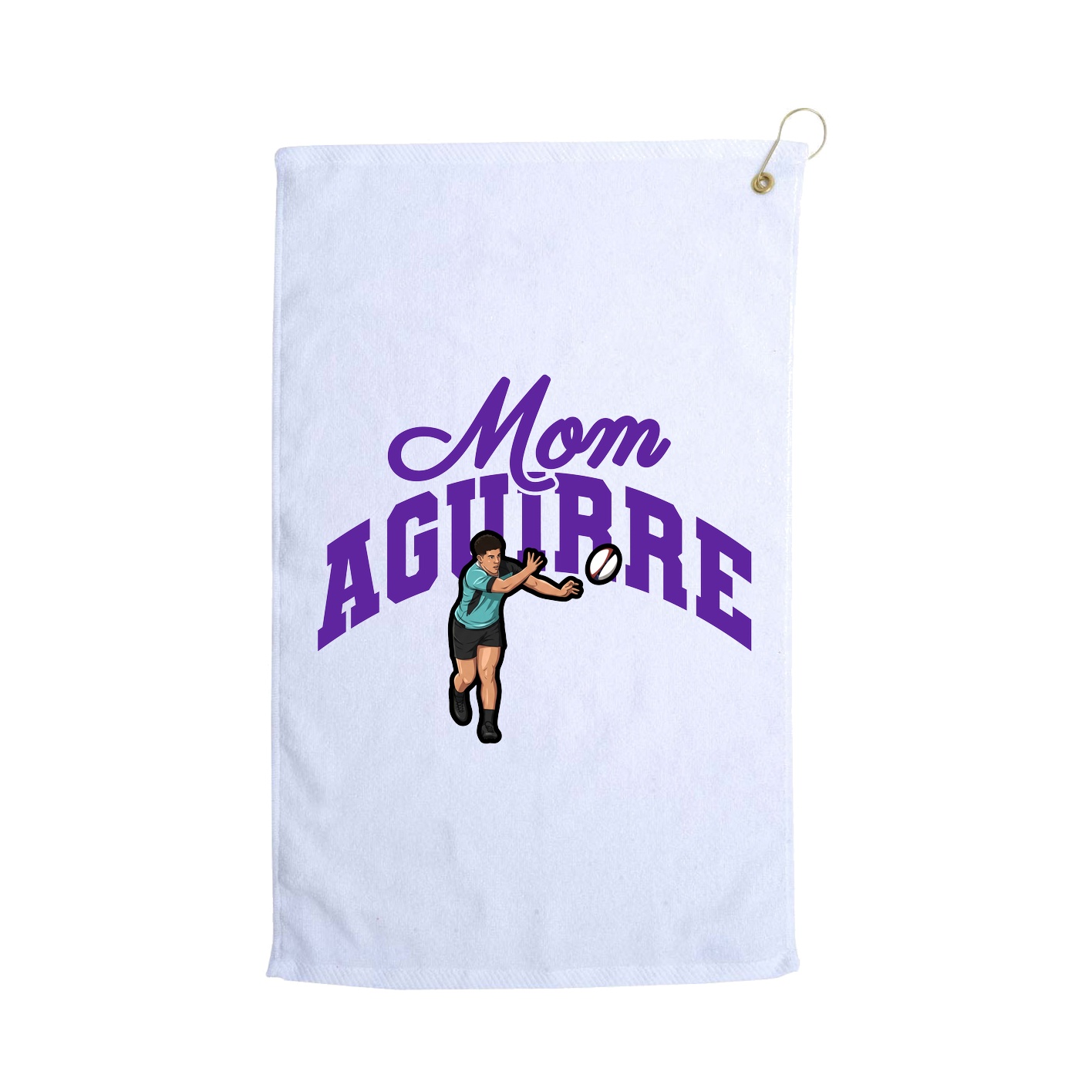 Golf Towel — Mothers Day Arch in White