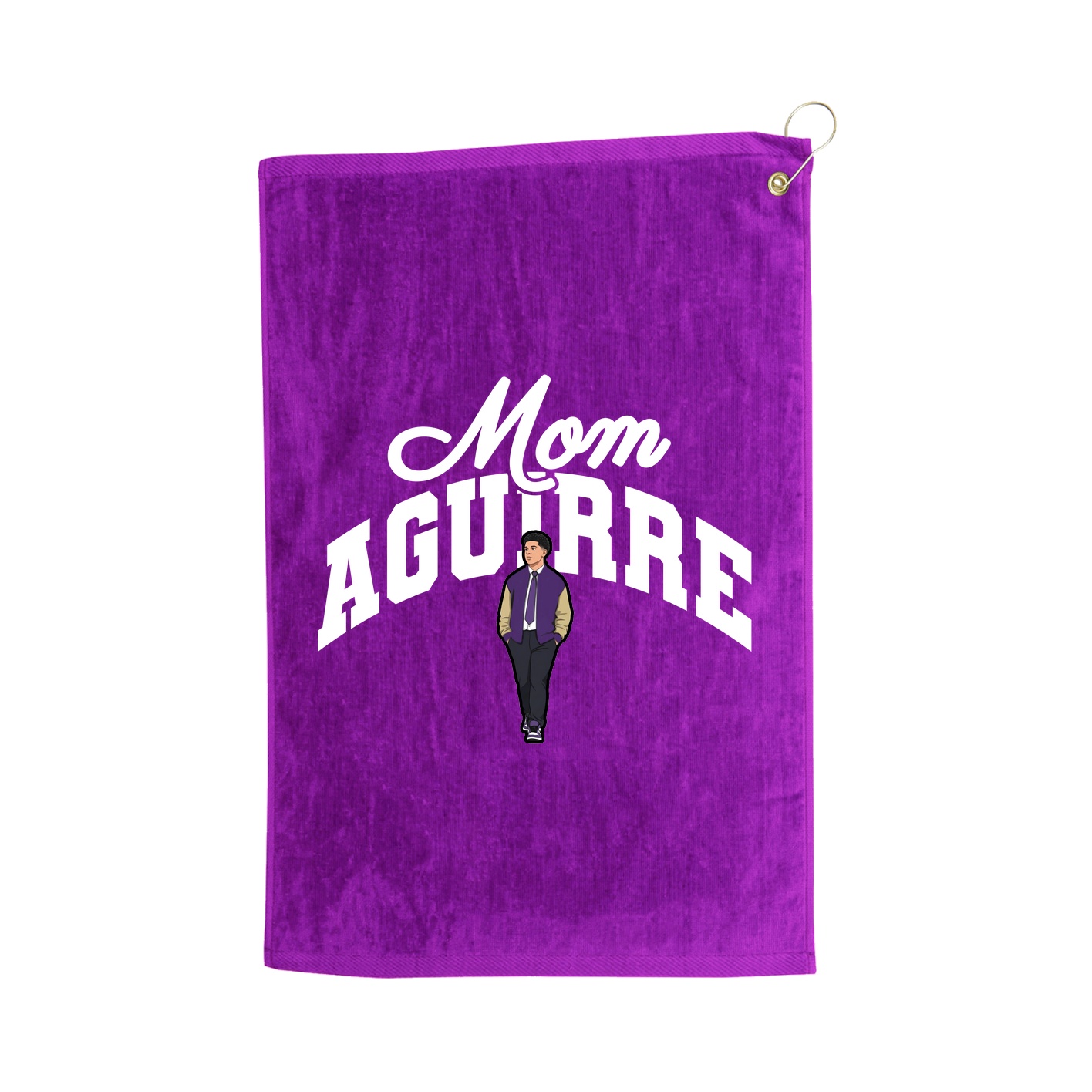 Golf Towel — Mothers Day Arch in Purple