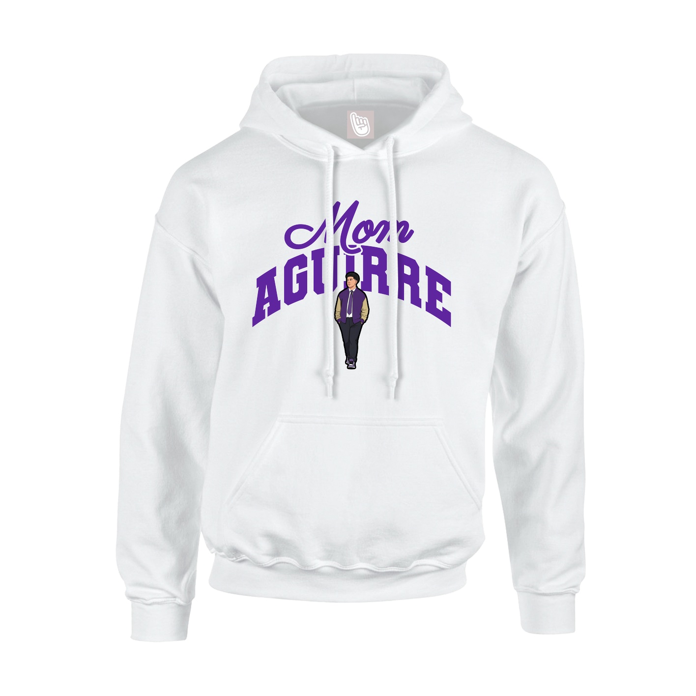 Youth Hoodie — Mothers Day Arch in White