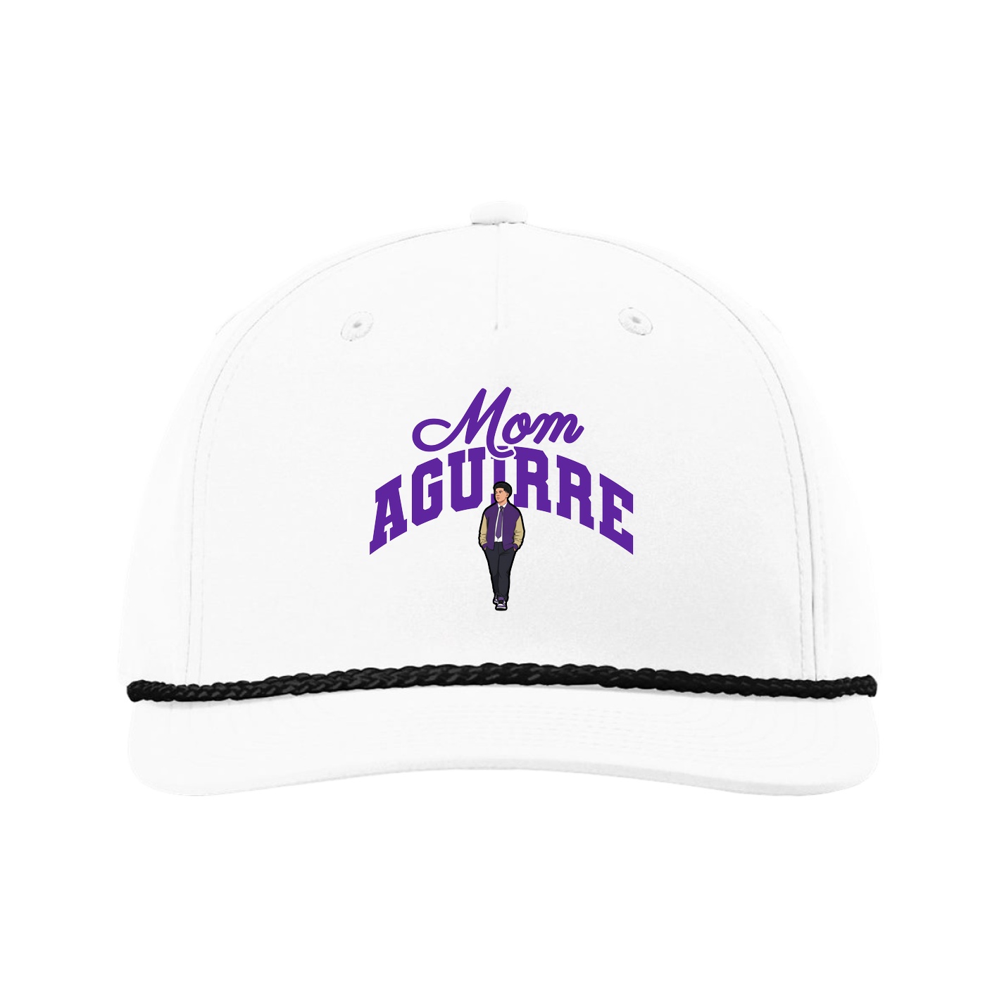 Five-Panel Classic Rope Cap — Mothers Day Arch in White